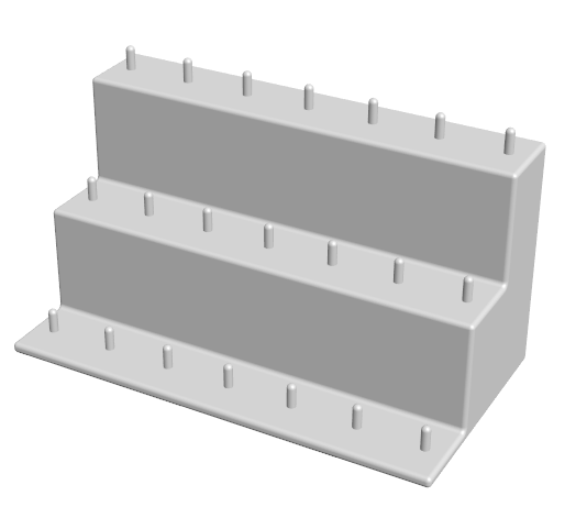 Customisable 3 Tier Ooshie Display Shelf