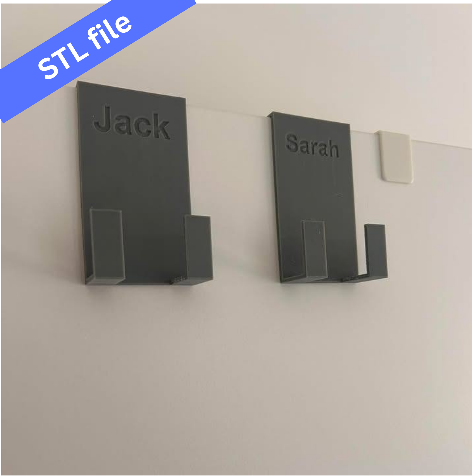 Customisable Door Hooks STL Download