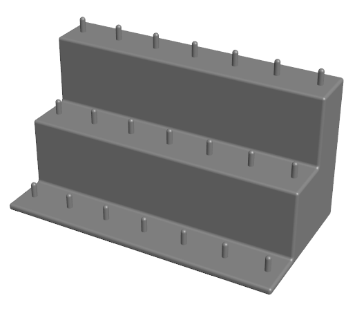 Customisable 3 Tier Ooshie Display Shelf