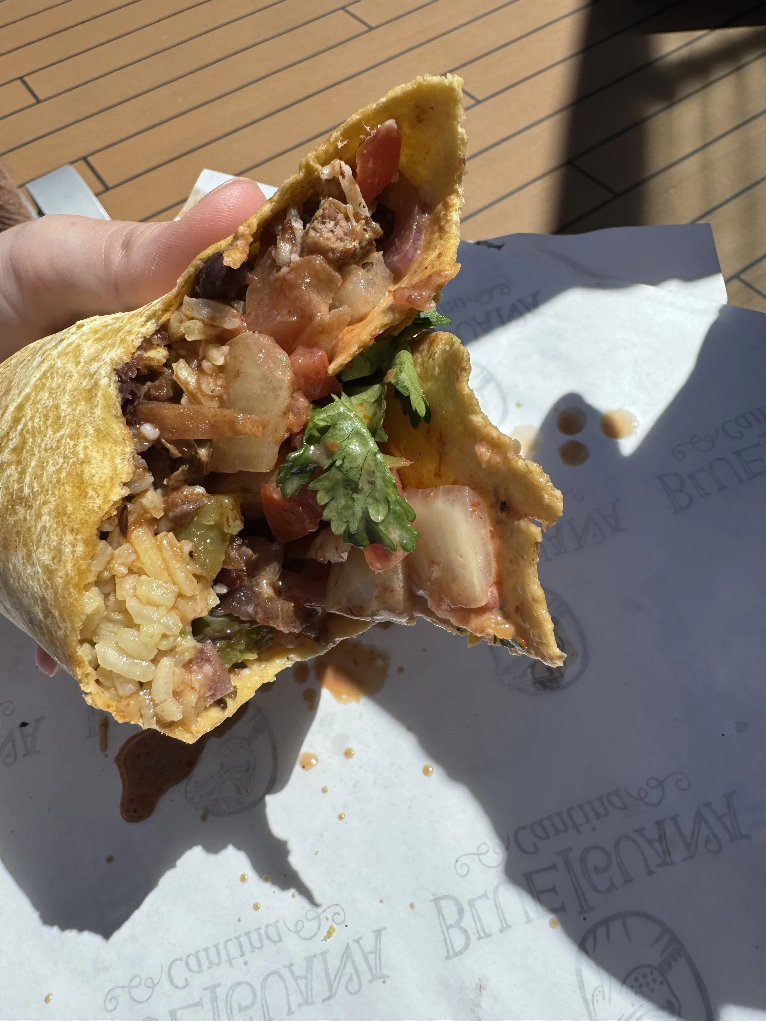 Burritos and Taco Bar on Carnival Sunshine