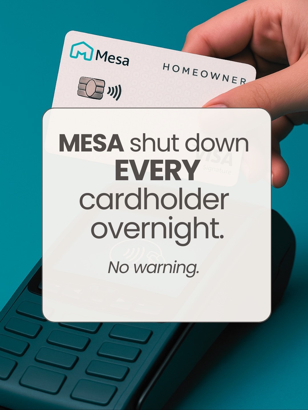 Mesa shut down every single cardholder overnight &mdash; no warning.

I broke down exactly what happened, the red flags we missed, and the biggest lesson for anyone earning points and miles.

Did this affect you? Let us know what you ended up doing w