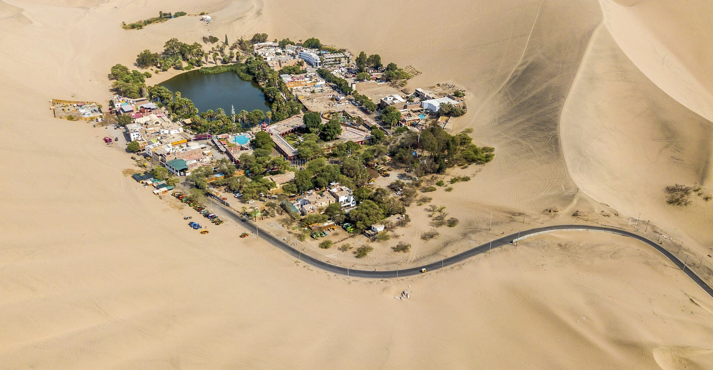 Huacachina desert oasis Peru sand dunes