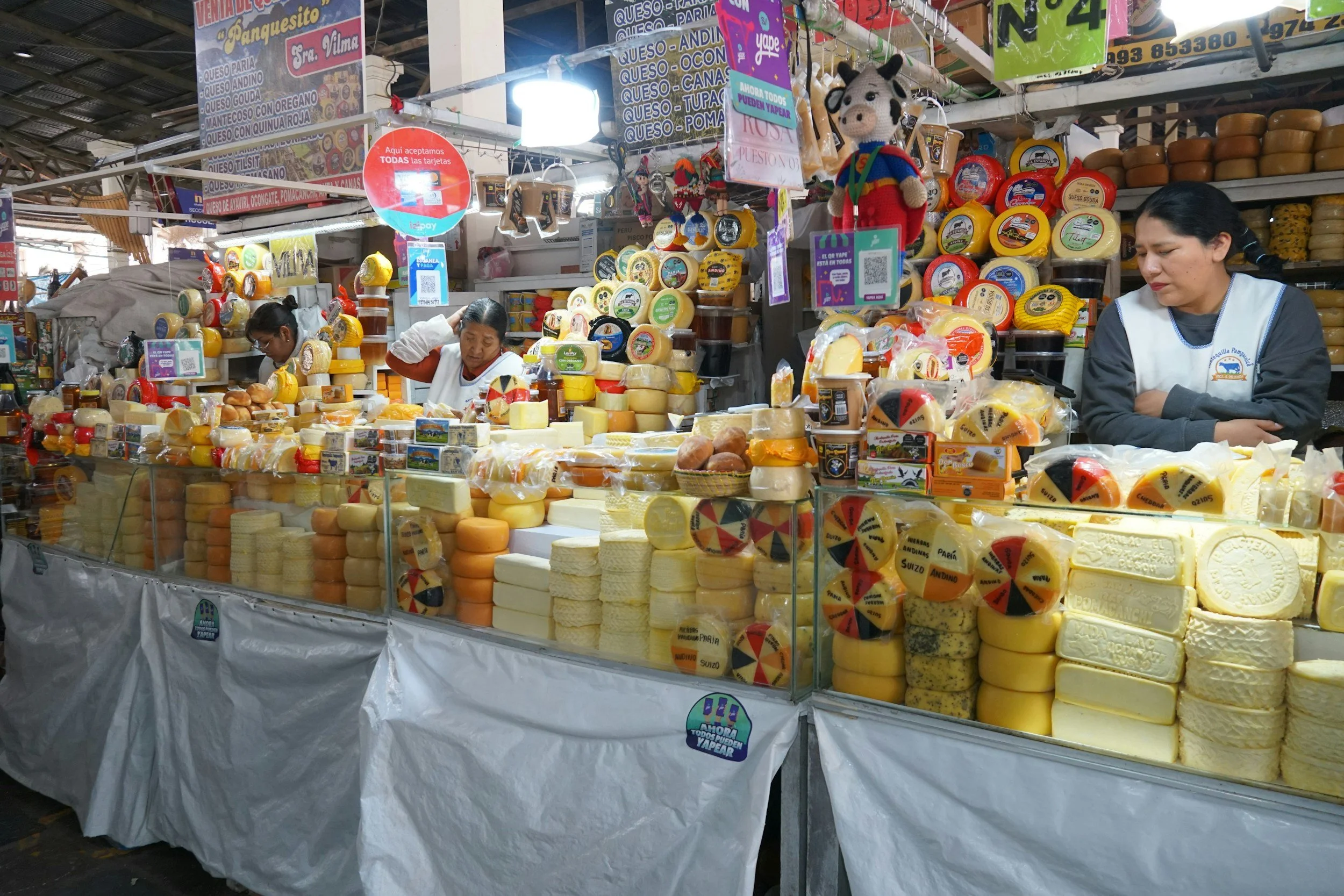 San Pedro Market Cusco Peru with kids
