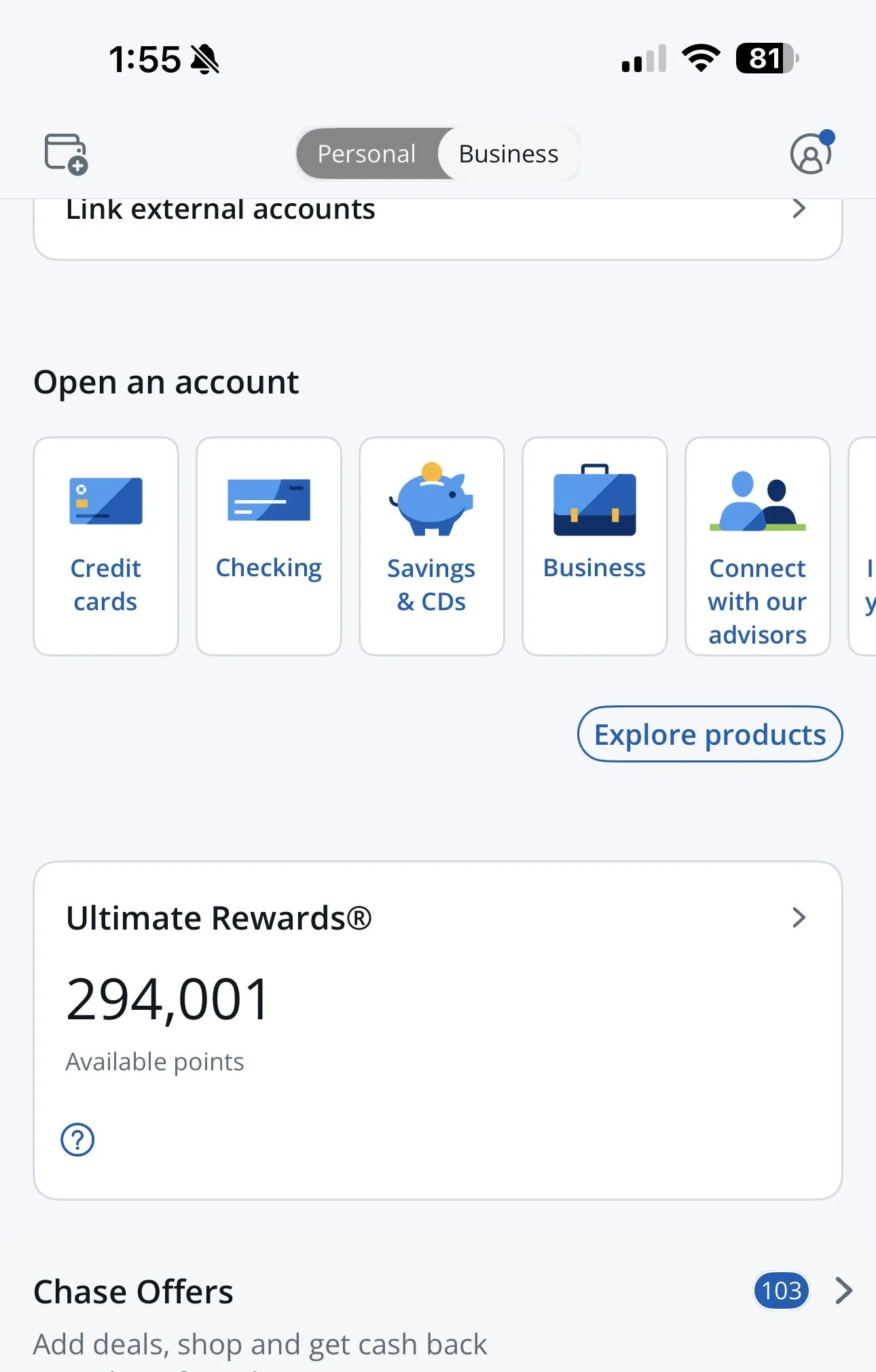 How to transfer Chase Ultimate Rewards points in the app. Log in to your Chase account and navigate to the Ultimate Rewards travel portal.