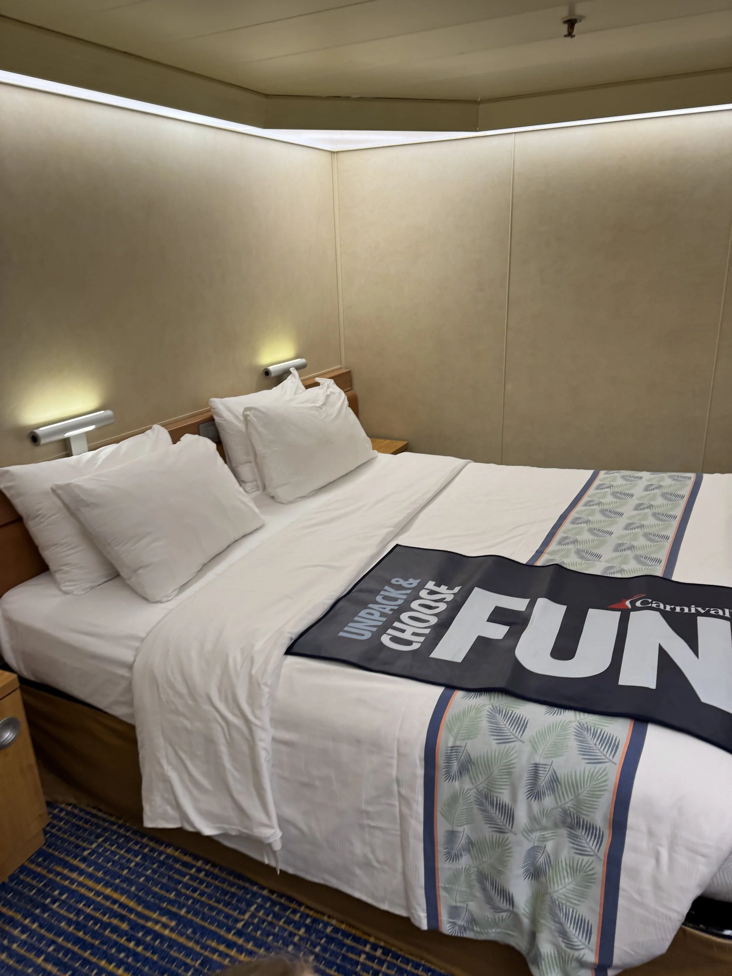 Interior room on Carnival Sunshine cruise