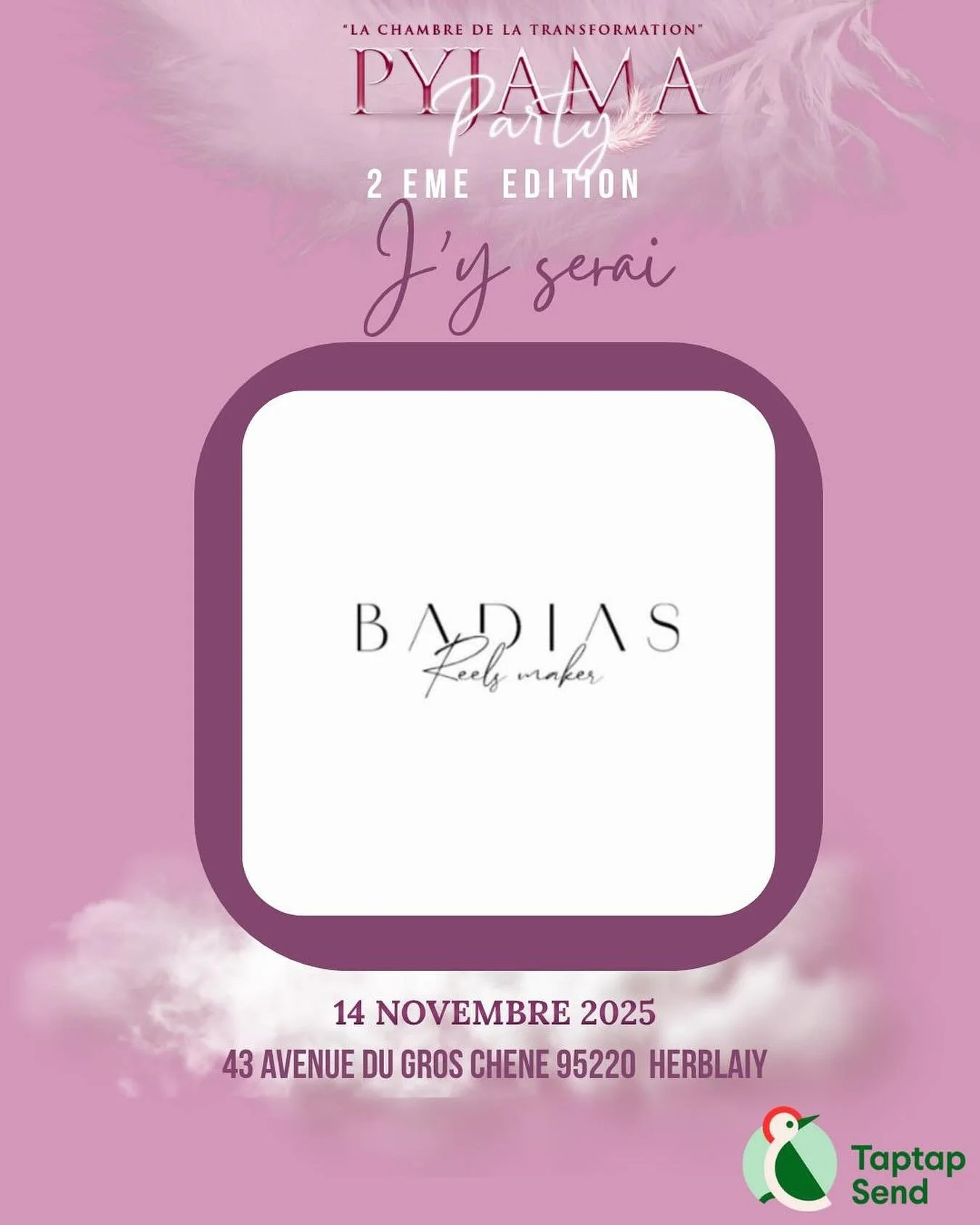 🌺 PYJAMA PARTY - @nissy_m &amp; @femmebatiedanslapriere 🌺

Je serai pr&eacute;sente &agrave; la deuxi&egrave;me &eacute;dition de cet &eacute;v&eacute;nement pour vous parler de la cr&eacute;ation de contenu et partager tout ce que j&rsquo;ai pu ac