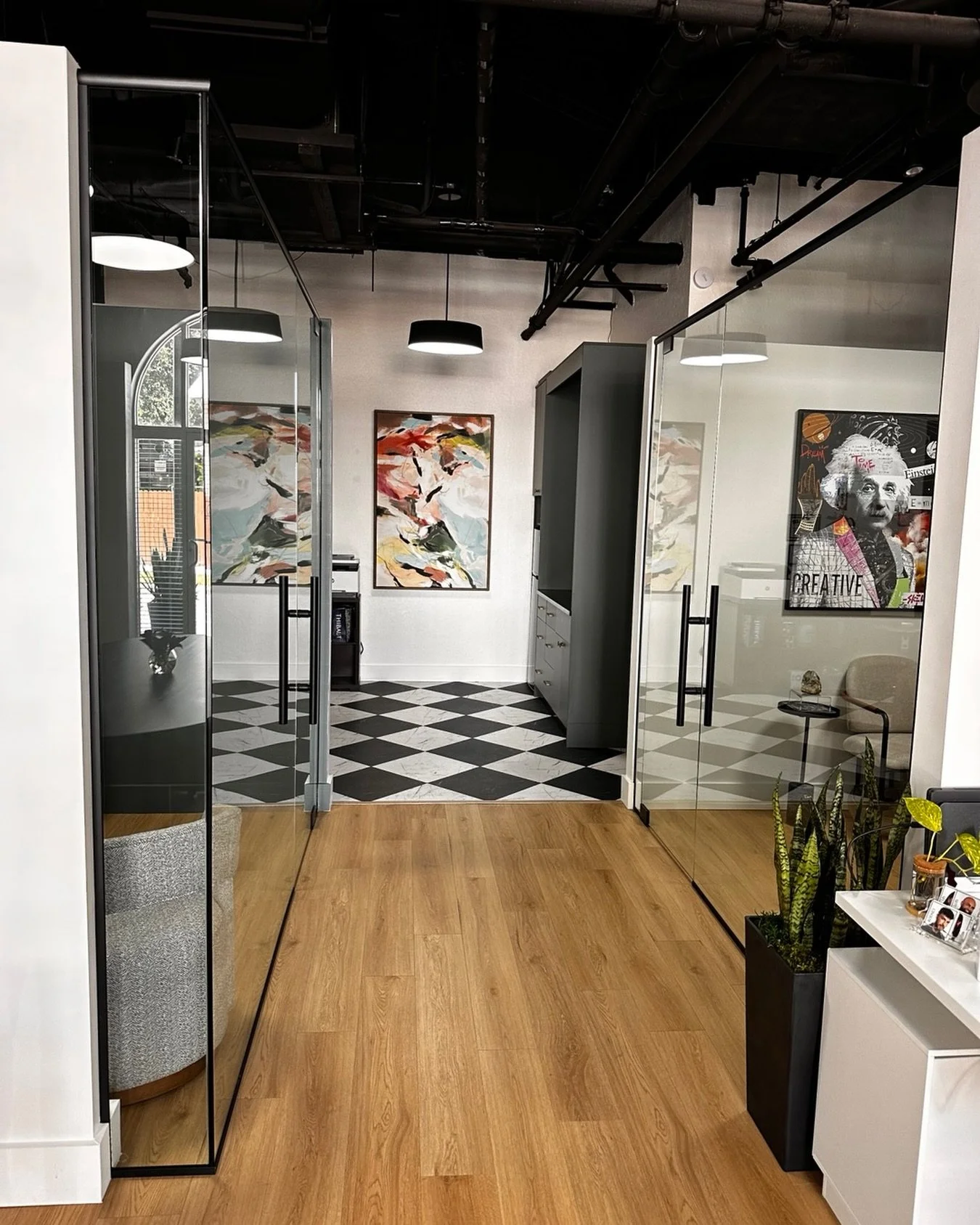 Custom office partitions #framelessglass