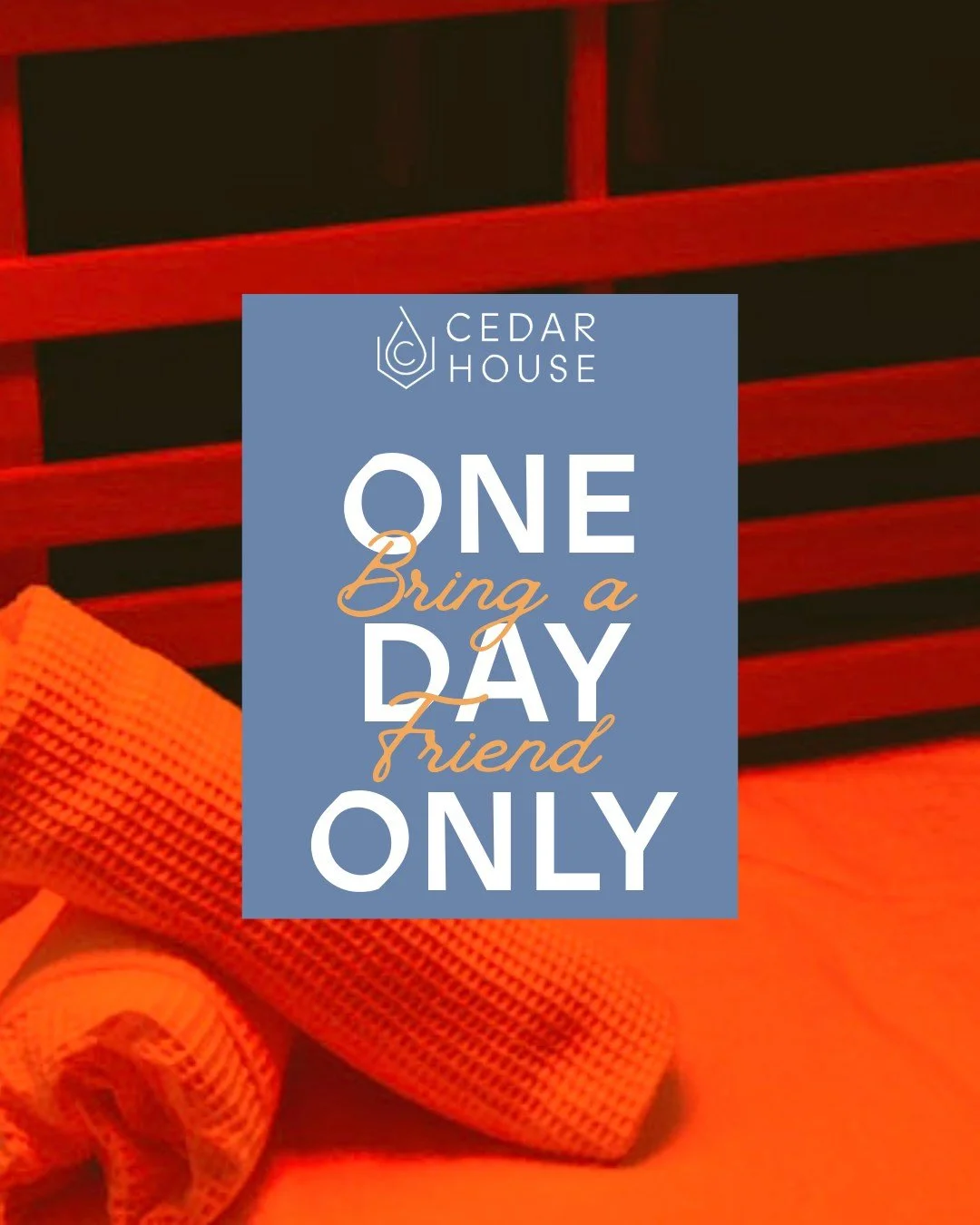 Black Friday just got a glow-up ✨
Friday only: Book a session &rarr; Bring a friend for FREE.

#cedarhousewellnessstudio #blackfridaydeals