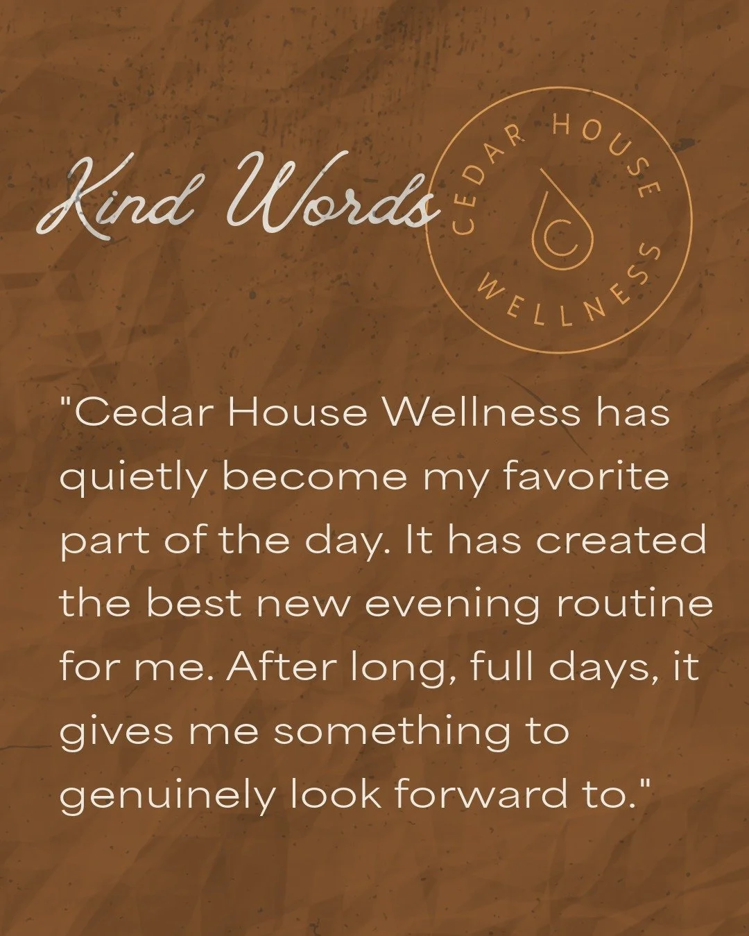 A few sweet words from friends who&rsquo;ve stopped by. 🤍

We&rsquo;re heading into spring feeling grateful &mdash; and excited to welcome both new and returning visitors.

#cedarhousewellnessstudio