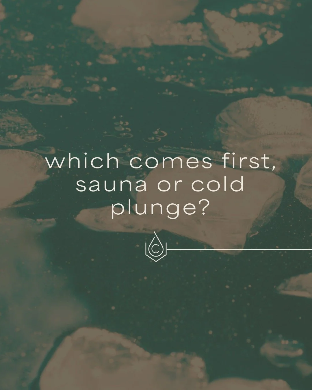 Contrast just hits differently depending on the order.

Starting with heat vs. cold changes how your body responds &mdash; from circulation to nervous system activation.

Friendly reminder: It&rsquo;s not just what you do, it&rsquo;s how you do it.

