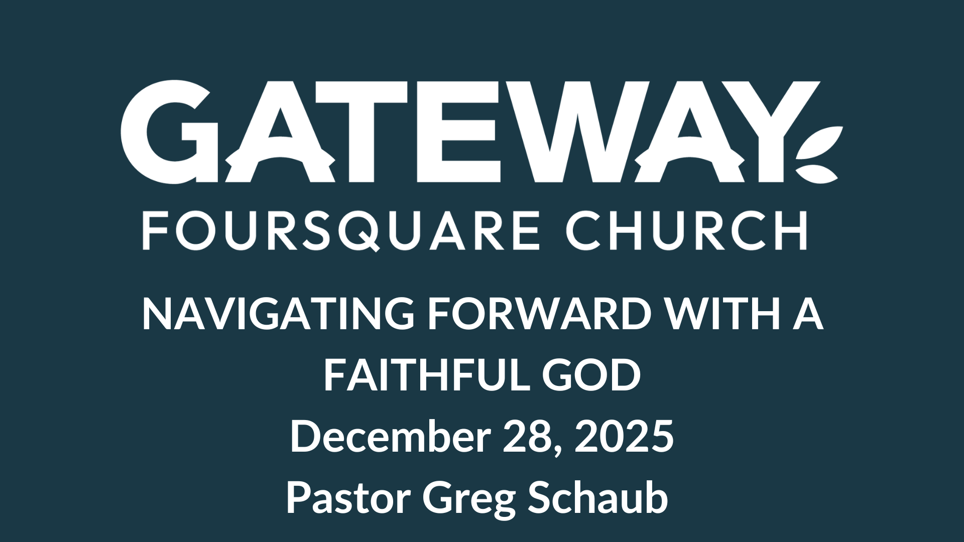 Navigating Forward With a Faithful God