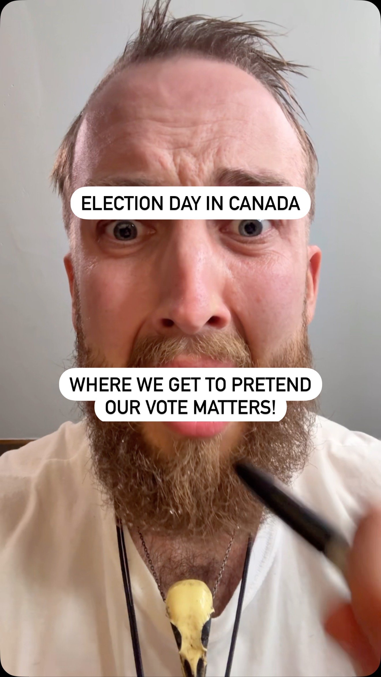 Dear Canada, your homework this week is to think for yourself. Today was stressful for me, it wasn’t so much a choice between the lesser of two evils, but rather the evil of two lessers.
Maybe you managed to feel good about your decision, or