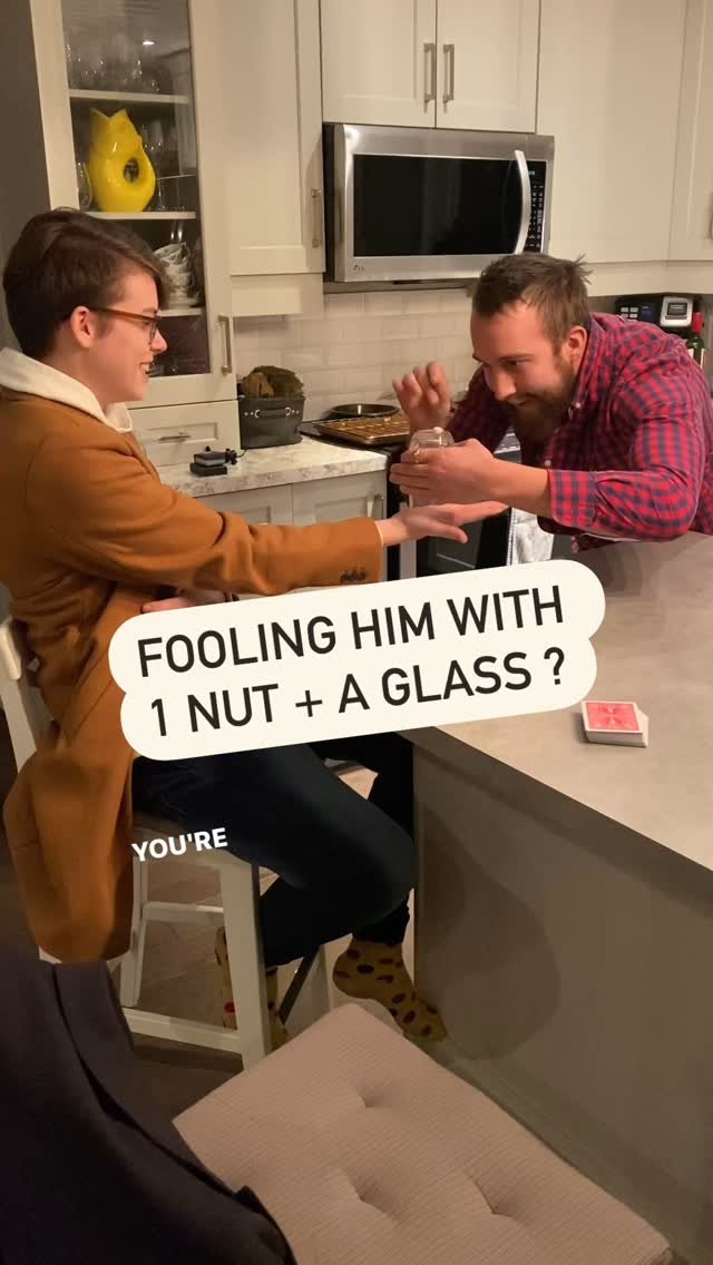 Pistachios are the silliest named nut. Prove me wrong.
My friends Lianne and Corey are huge lovers of magic. Every time they invite me over, shenanigans ensue. Corey always comes up with fun and challenging ways to keep me on my toes that’s for