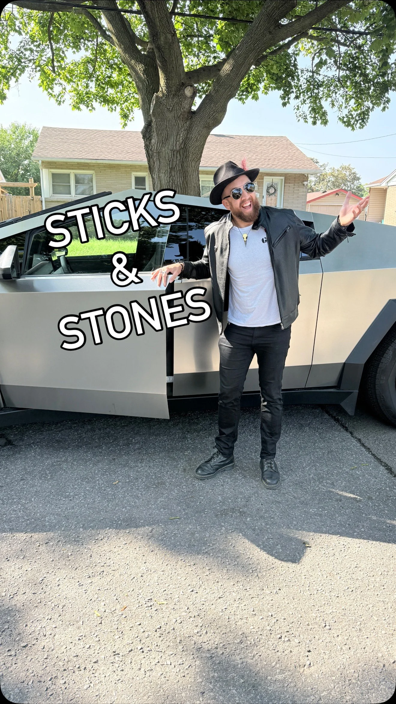 I’m grateful for the quality of problems I have.
Like this morning, when I walked outside to find some half-cocked David impersonator had hurled a boulder at my Cybertruck windshield. A noble attempt, but historically inaccurate. David didn&rs