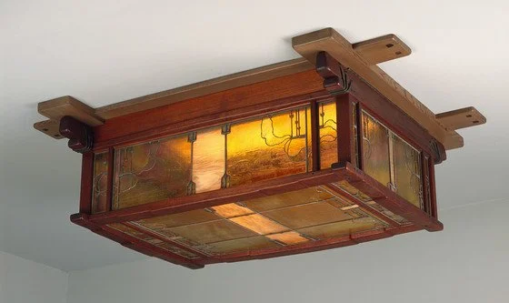 Greene &amp; Greene: Living Room Ceiling Fixture from the Freeman A. Ford House, Pasadena, 1907