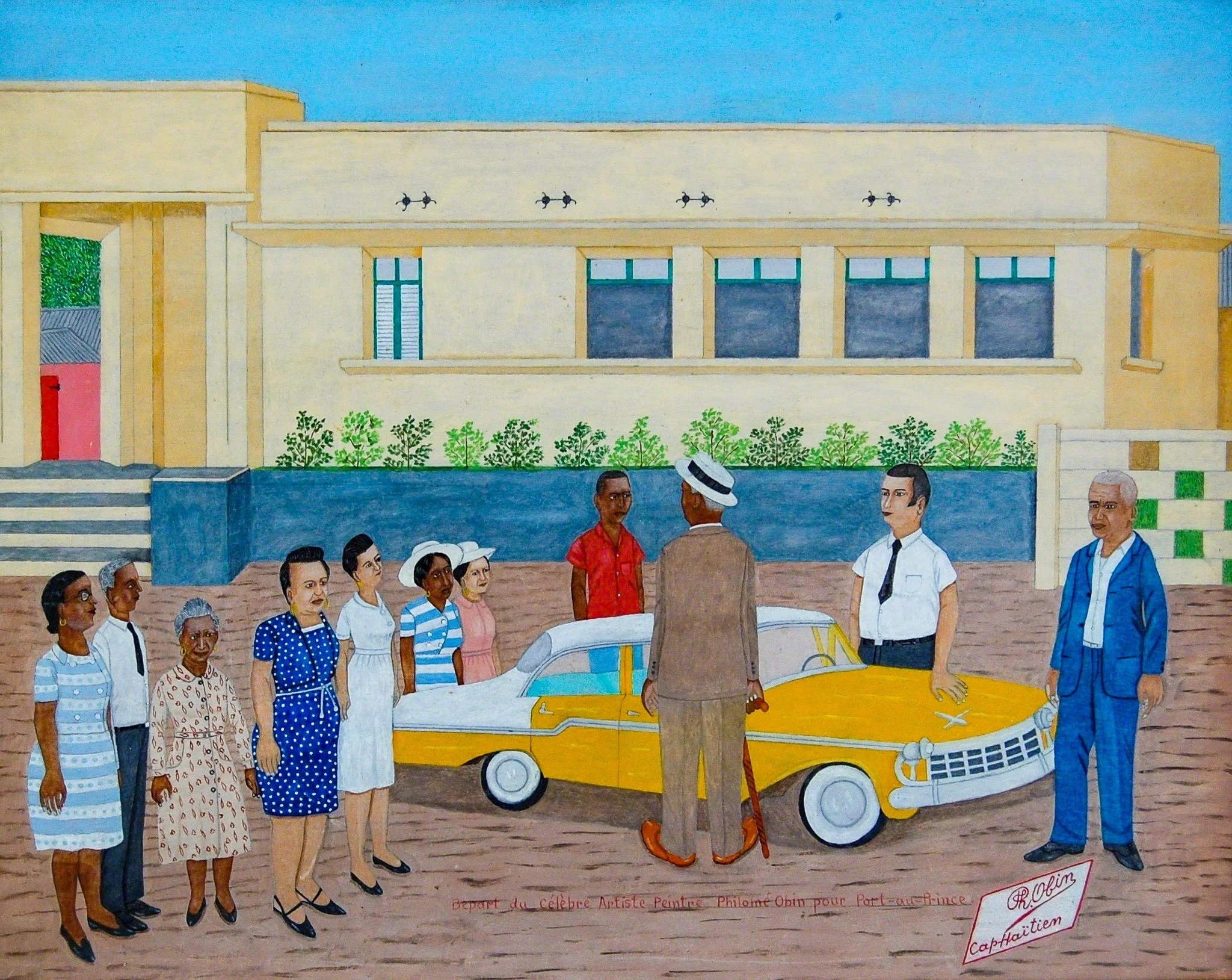 Depart du Celebre Artiste Peintre Philomé Obin pour Port-au-Prince