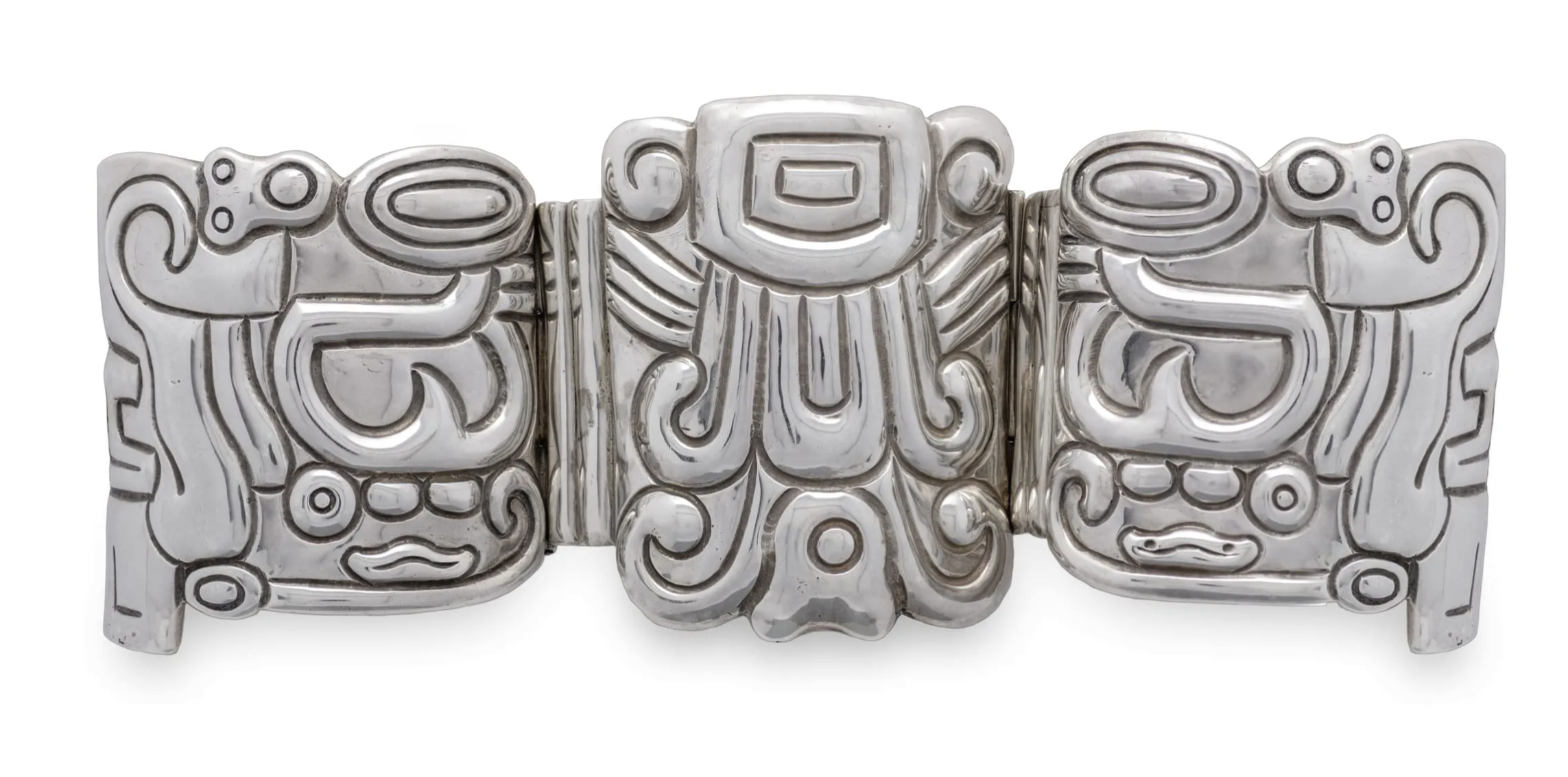 Cuff with Pre-Columbian Motifs (Brazalete con motivos prehispánicos)