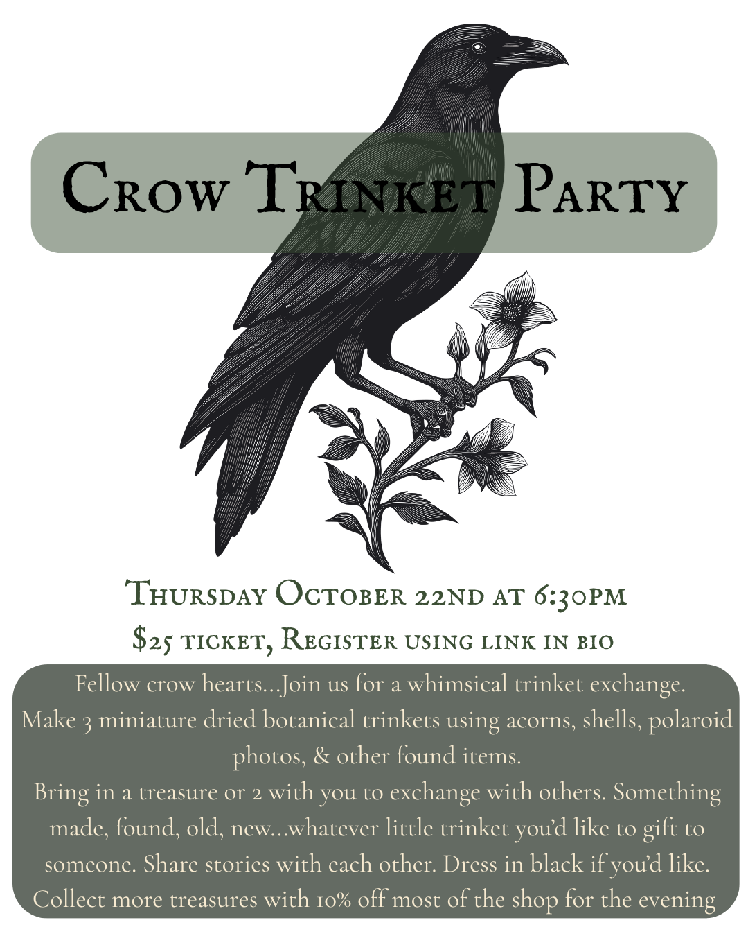 Crow Trinket Party 