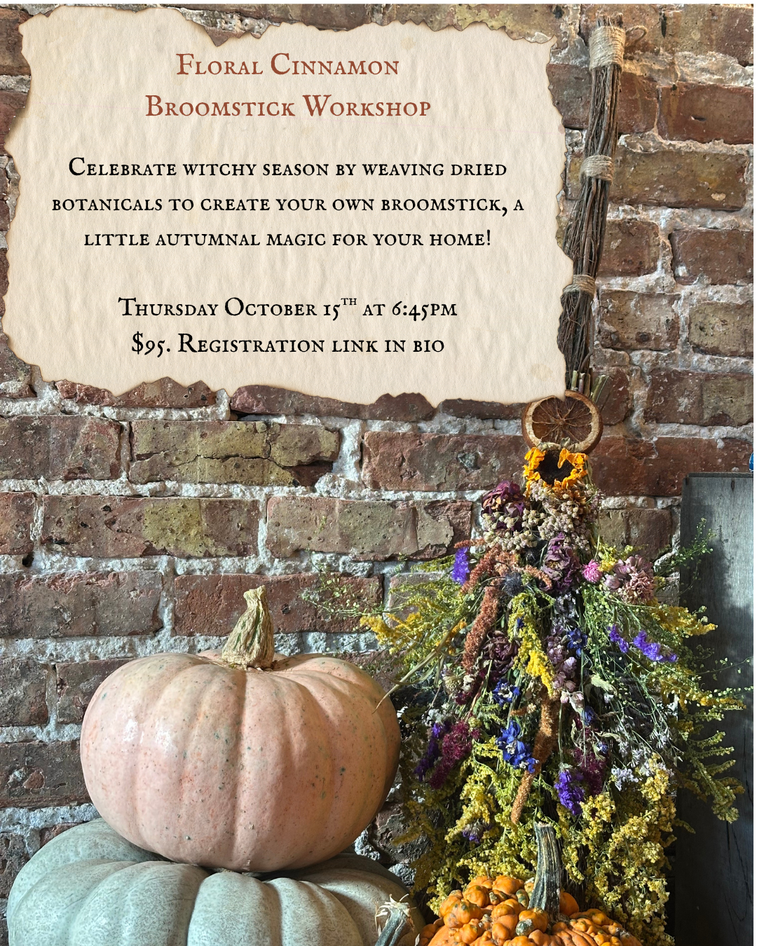 Floral Broomstick Class 