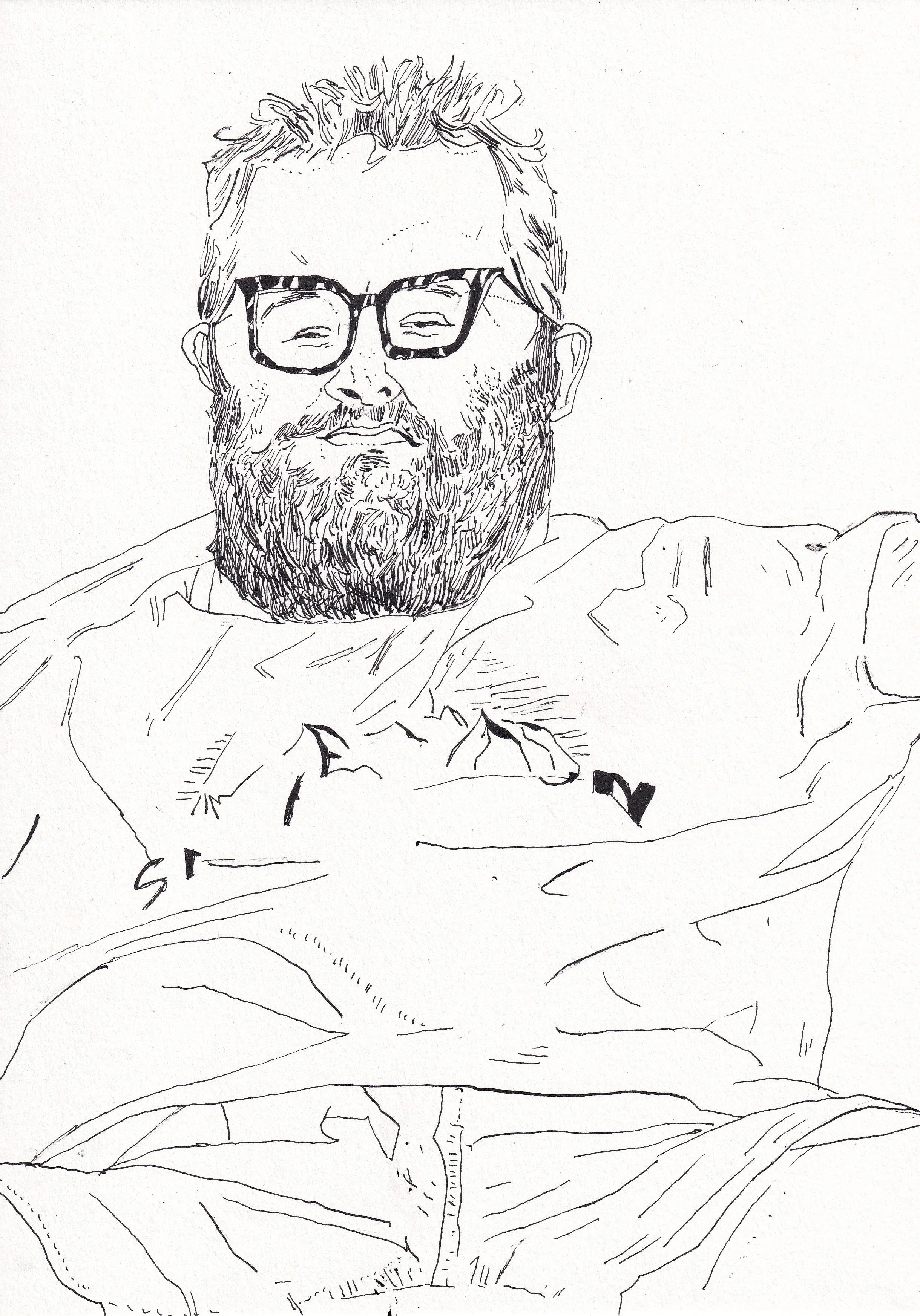 Adam Murphy, 2025, Ink on Paper, A4