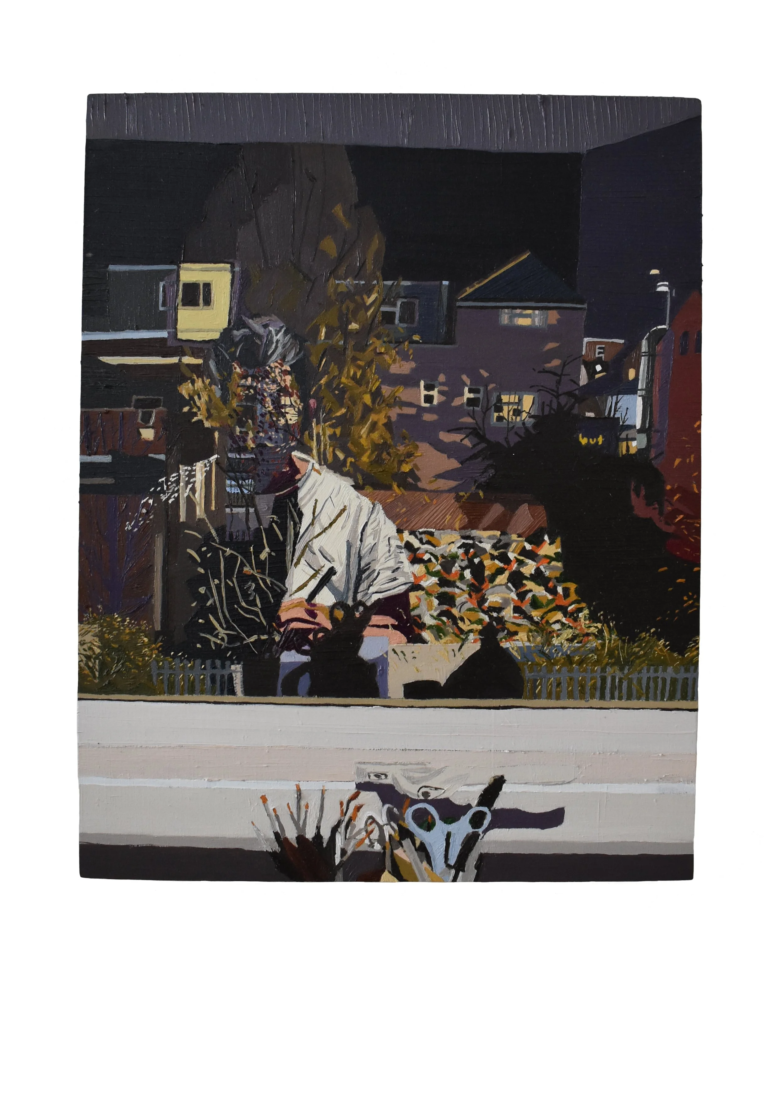 Frontier, 2023, Oil On Wood Board. 