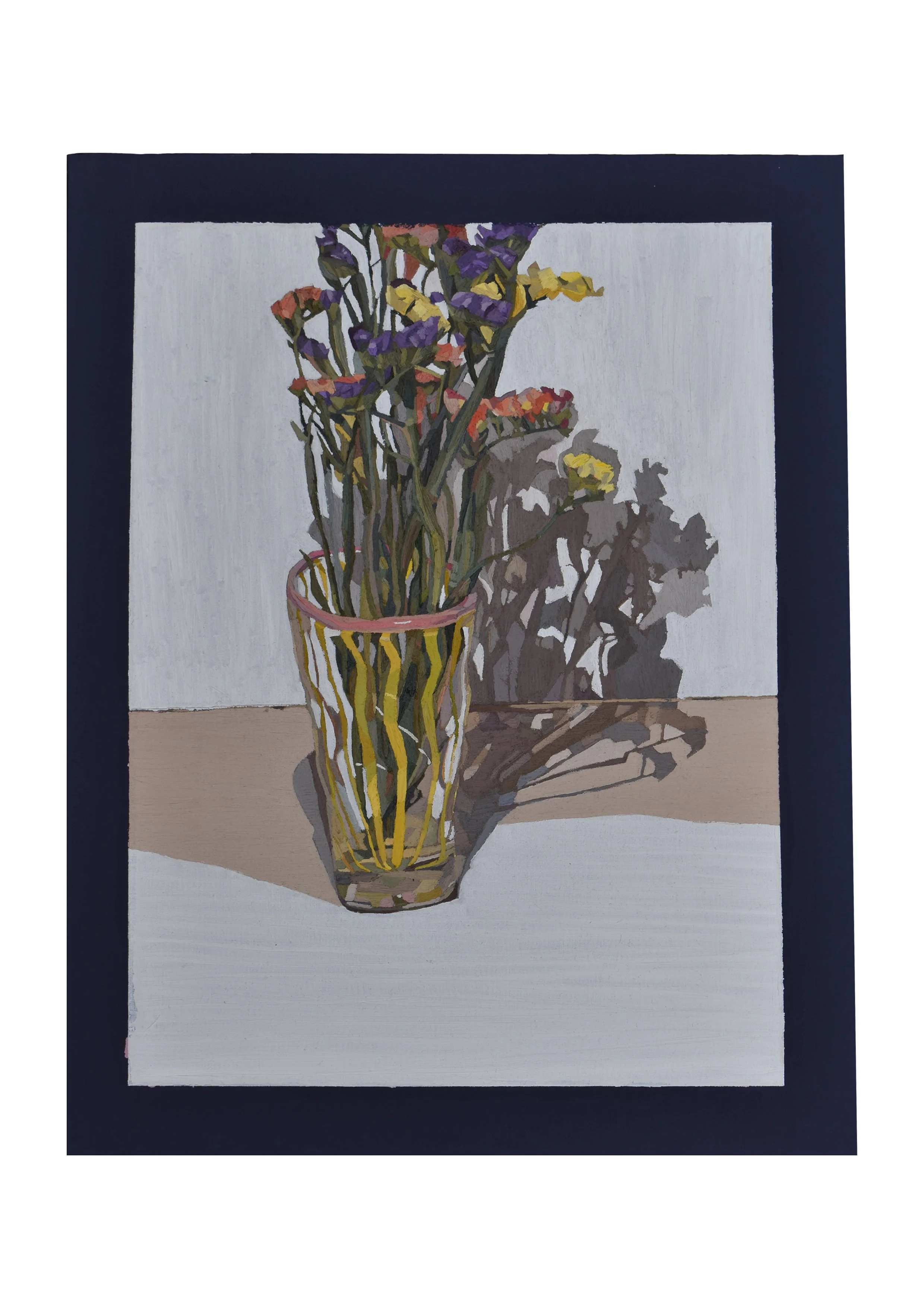 My Flowers, 2025, Oil on Wood Panel, 28 cm (W) x 35.5 cm (H) x 2 cm (D)