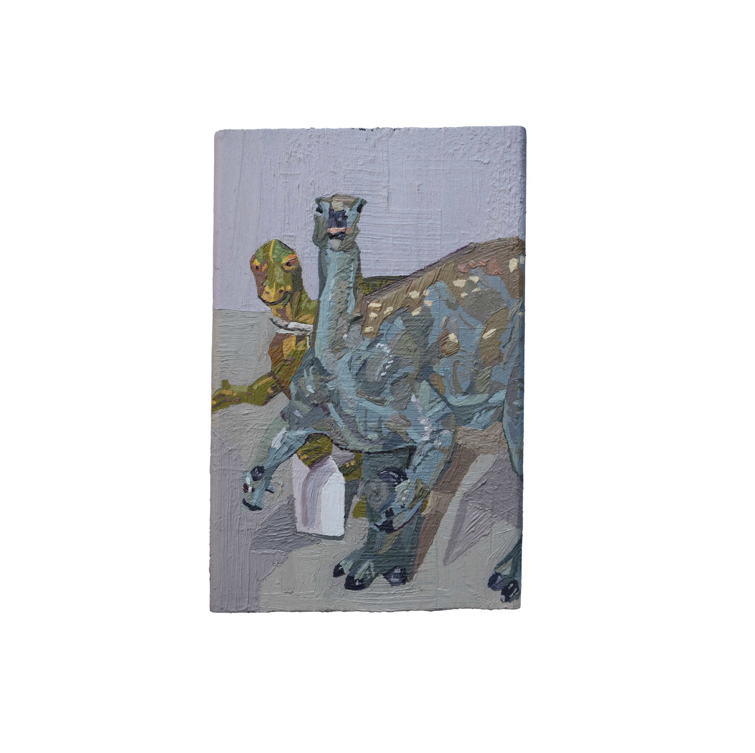 Two Dinosaurs -A6 Postcard