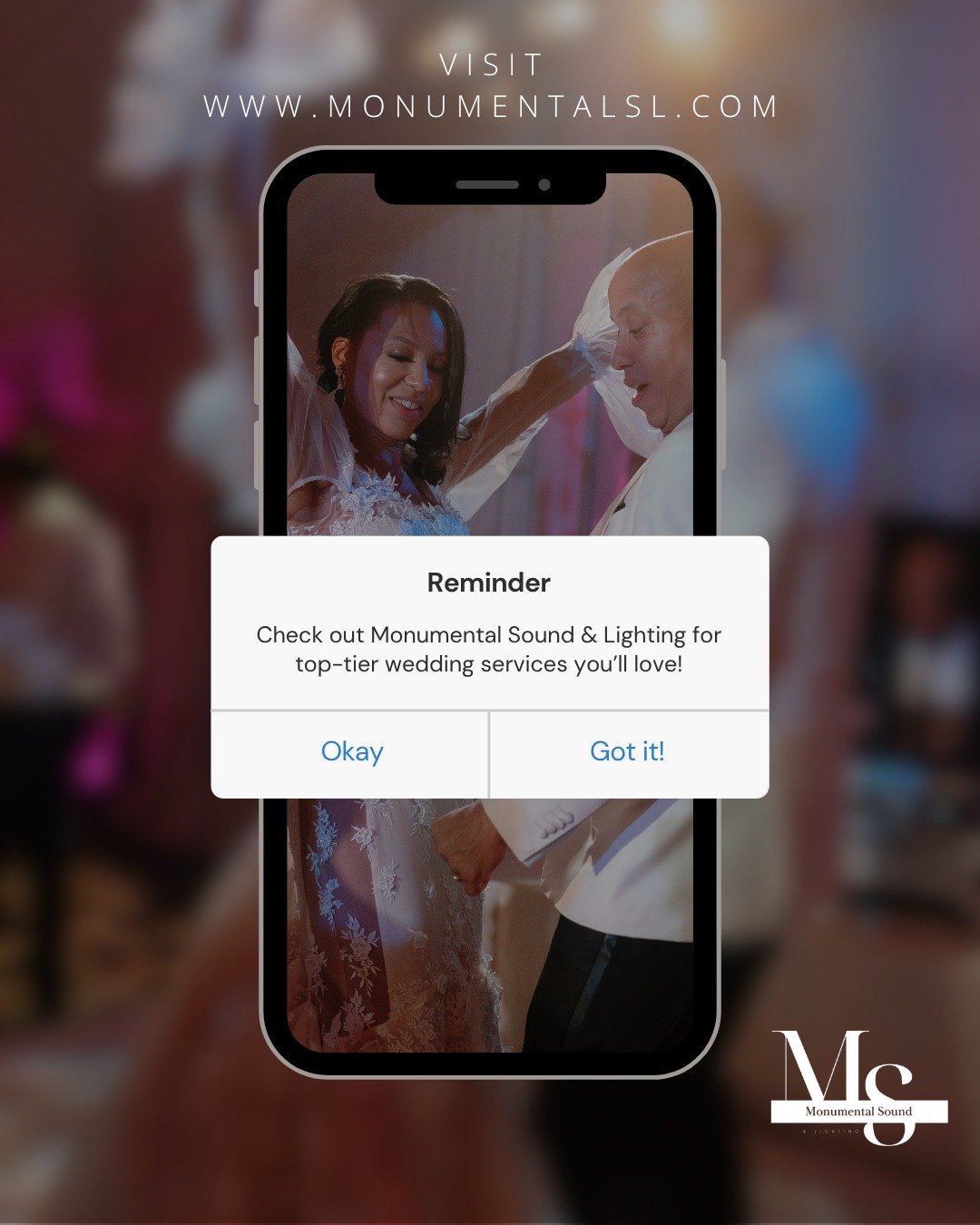 💍 Planning an event? Don&rsquo;t wait &mdash; secure your spot and book a consultation with Monumental Sound &amp; Lighting today. 🥂🍾 Let&rsquo;s talk about how we can bring your vision to life at monumentalsl.com. 🕊️

 #weddingring #weddinggift 