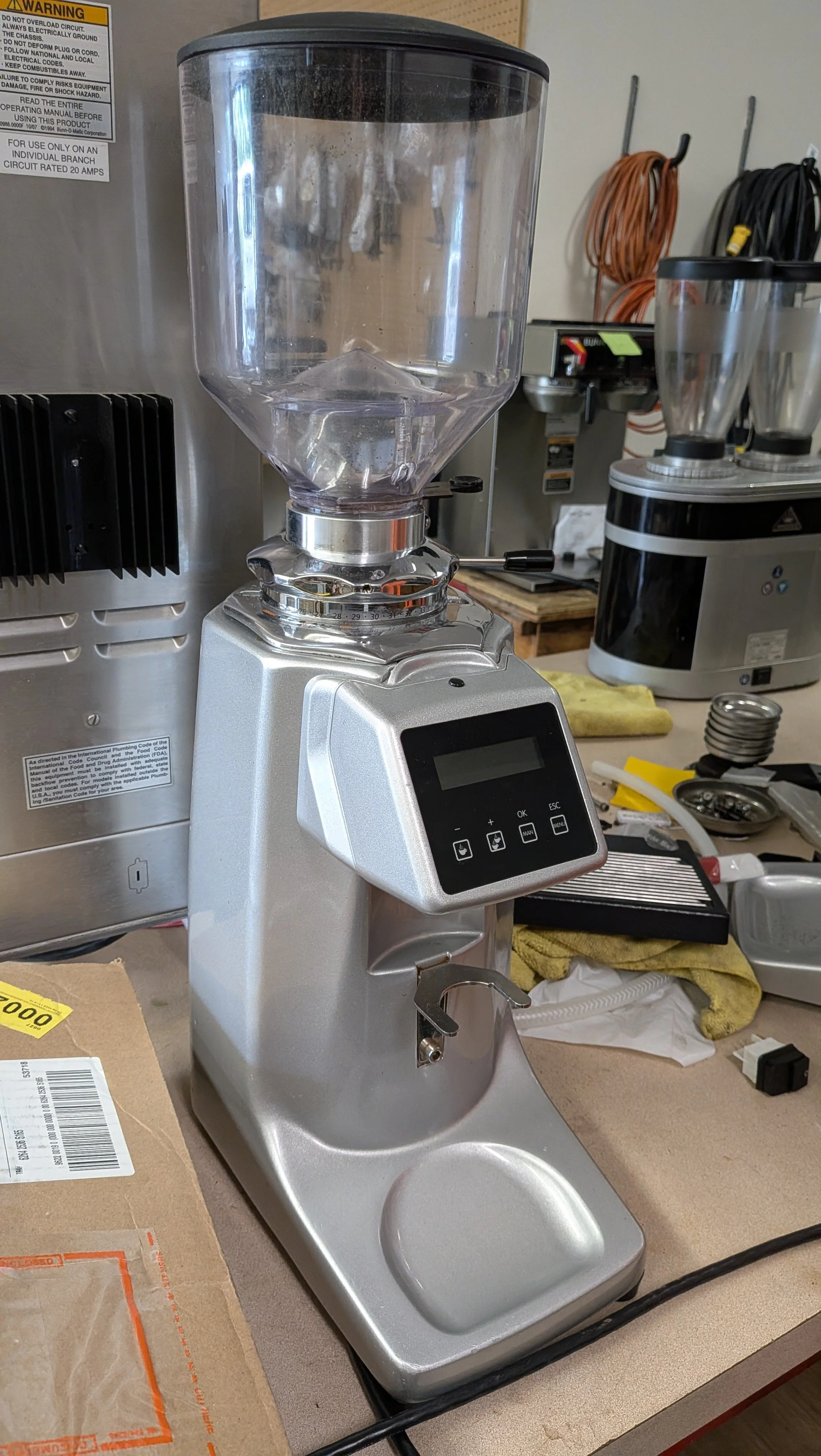 $750 Quamar M80 Electronic (M80E) grinder