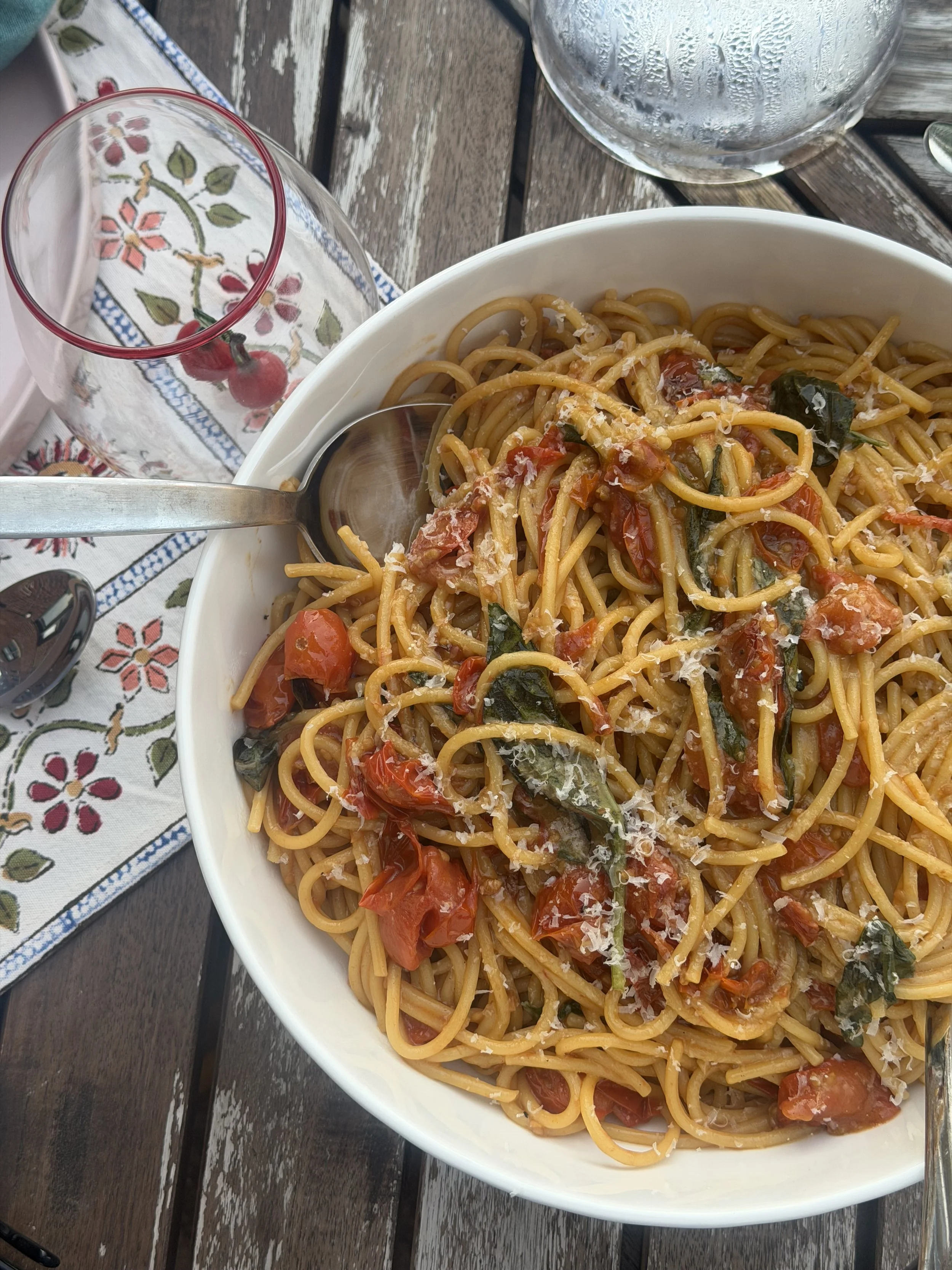 Burst Tomato &amp; Basil Bucatini