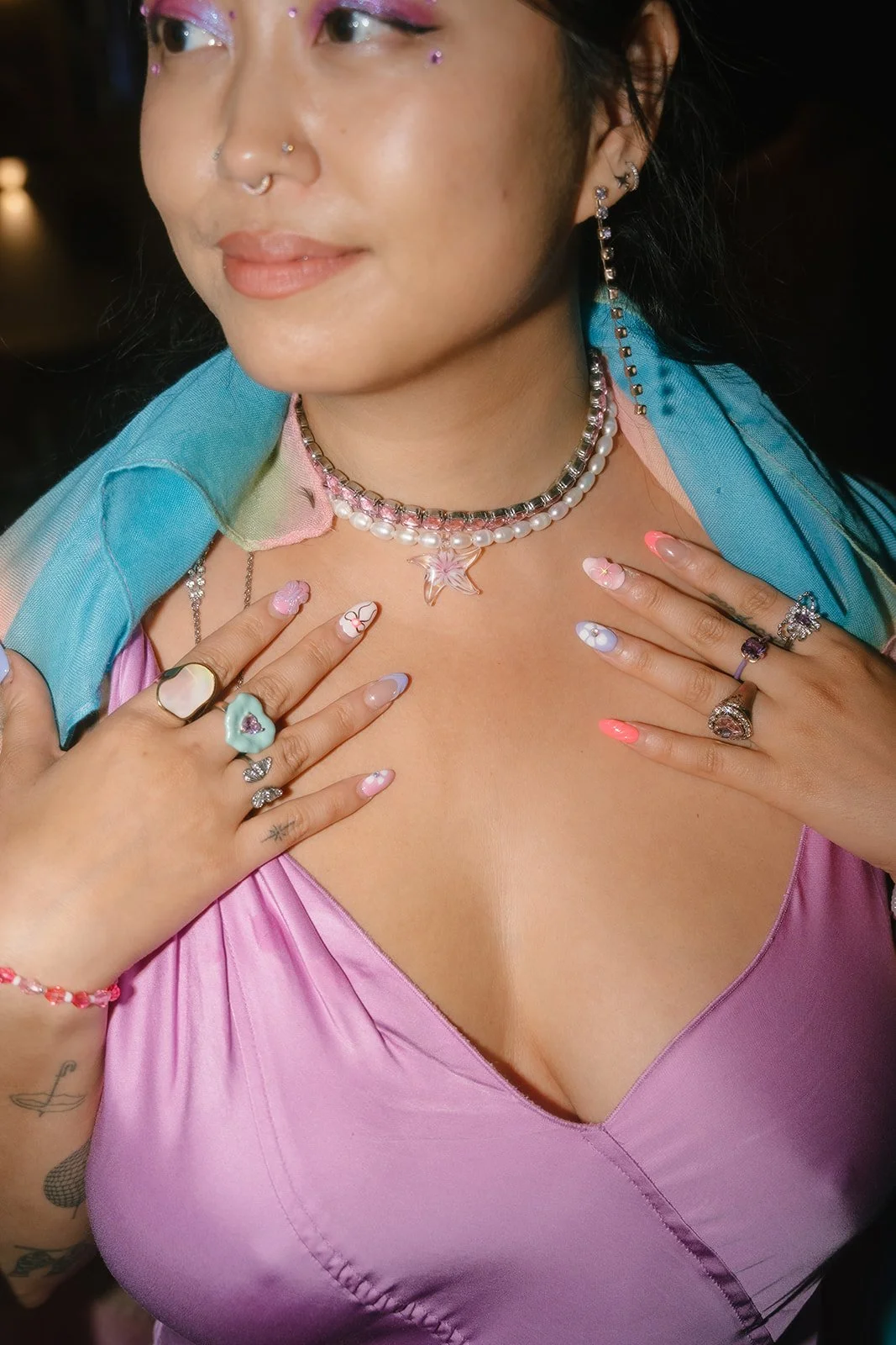 Wedding guest outfit detail