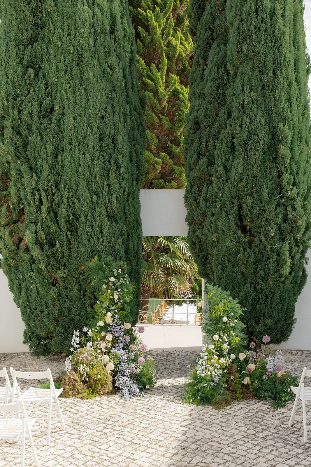 Wedding ceremony decor by Oh Maria Flores