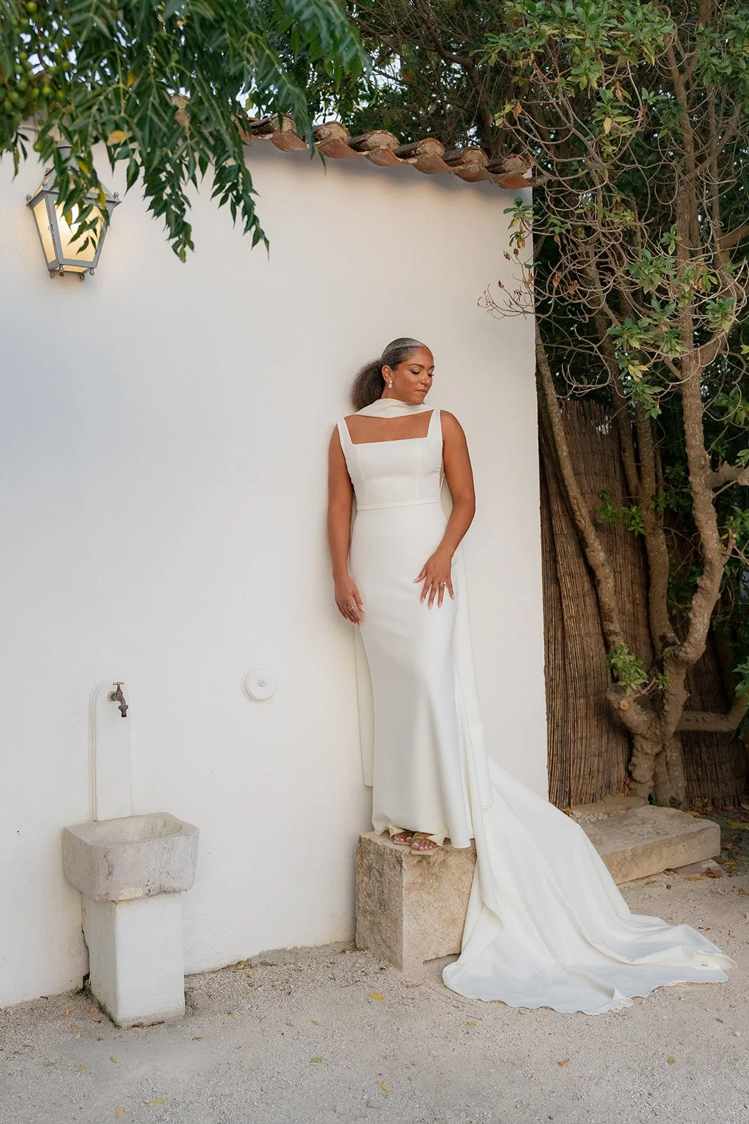 Bride portrait at her destination wedding