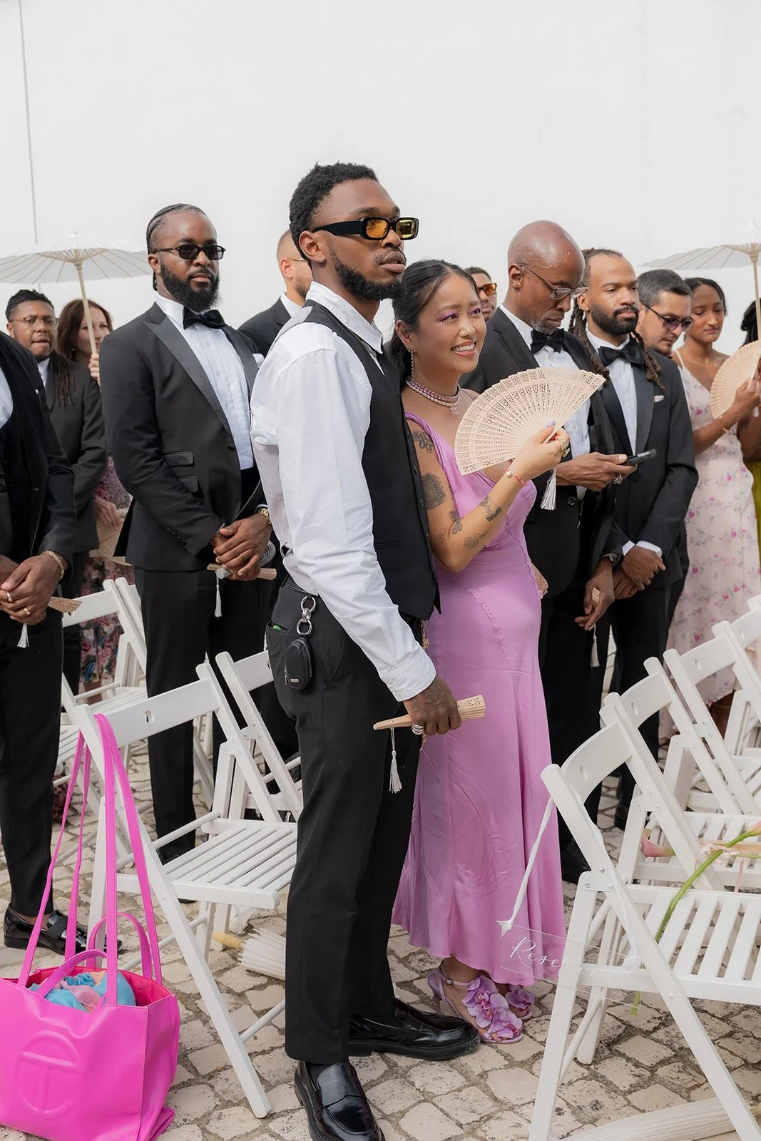 Emotional reactions from wedding guests during a destination wedding in Casa Sacoto