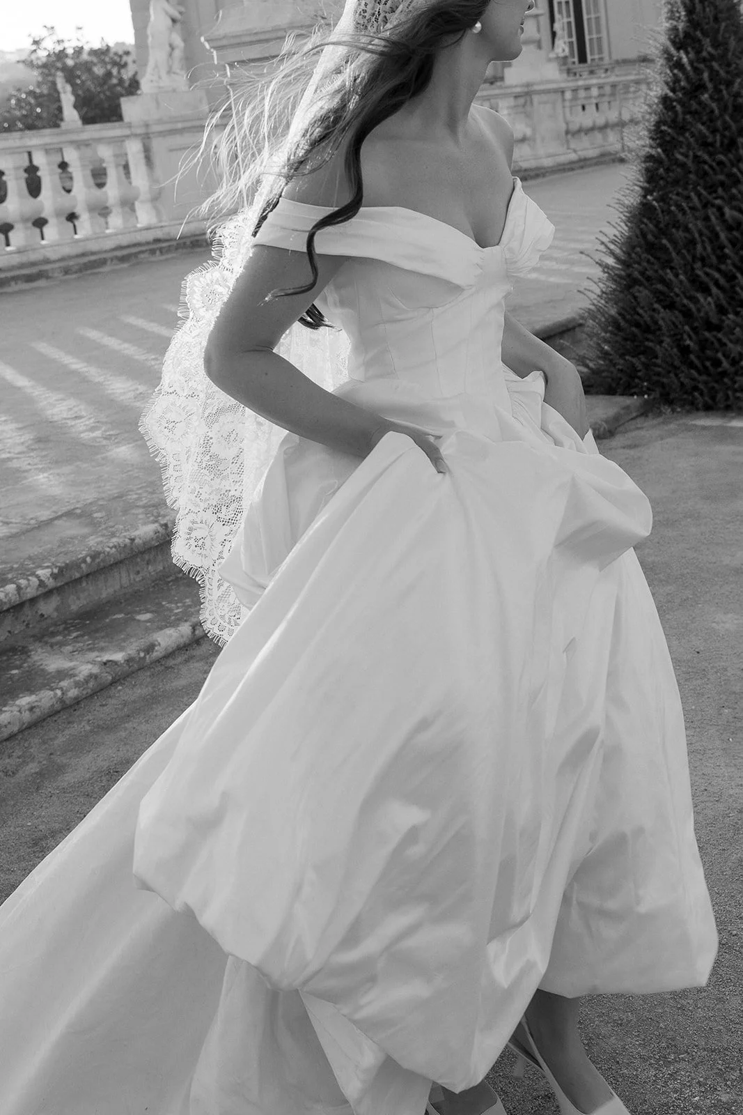 Bridal dress details