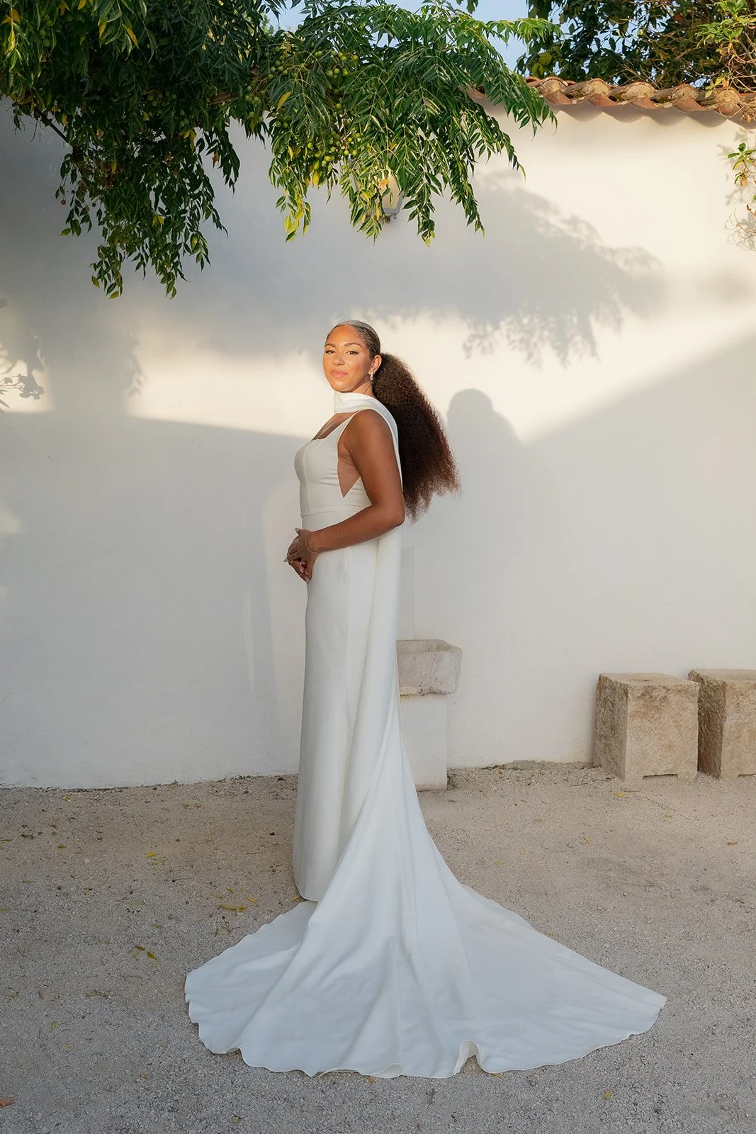Bridal portrait with natural light 