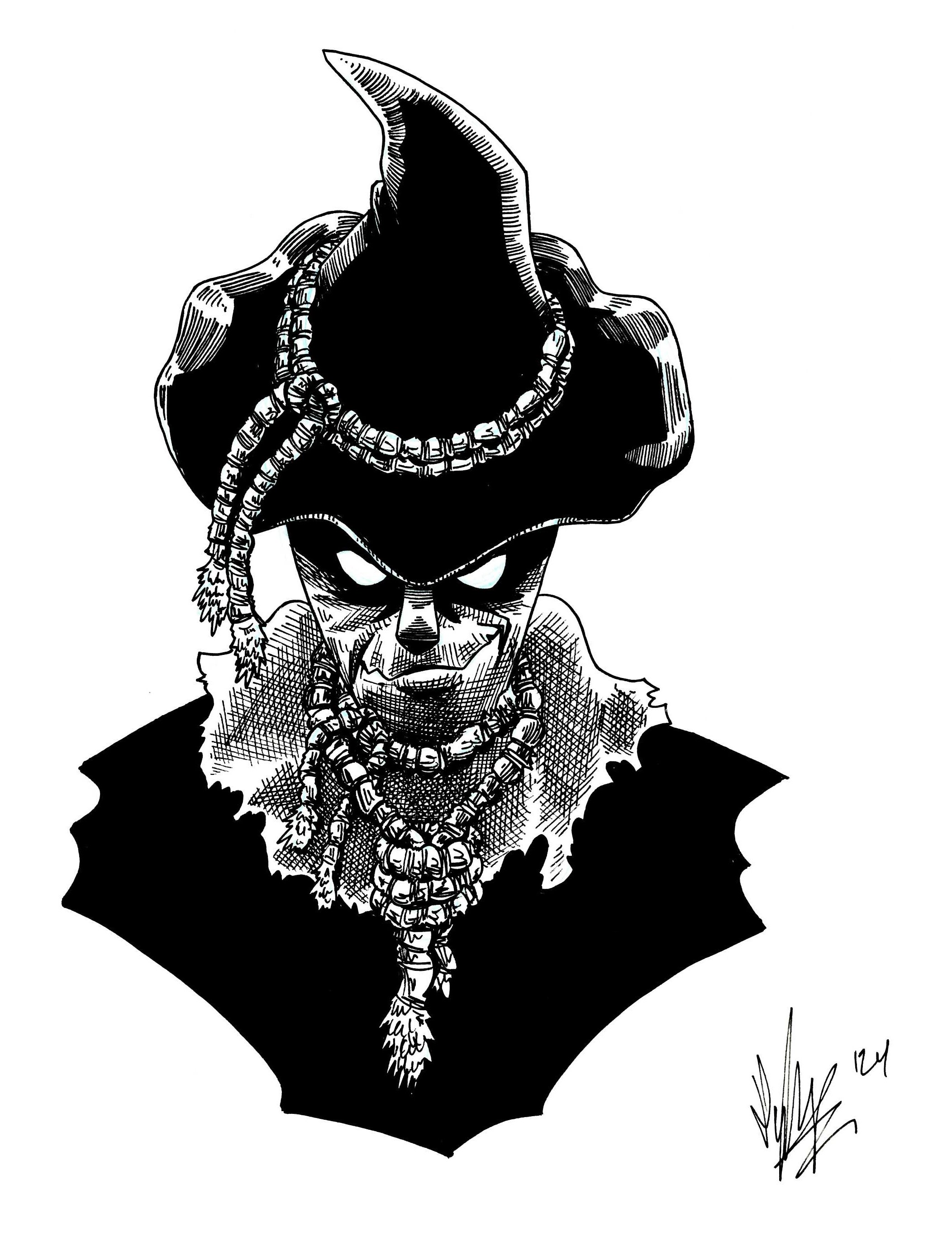 Vintage Scarecrow- original