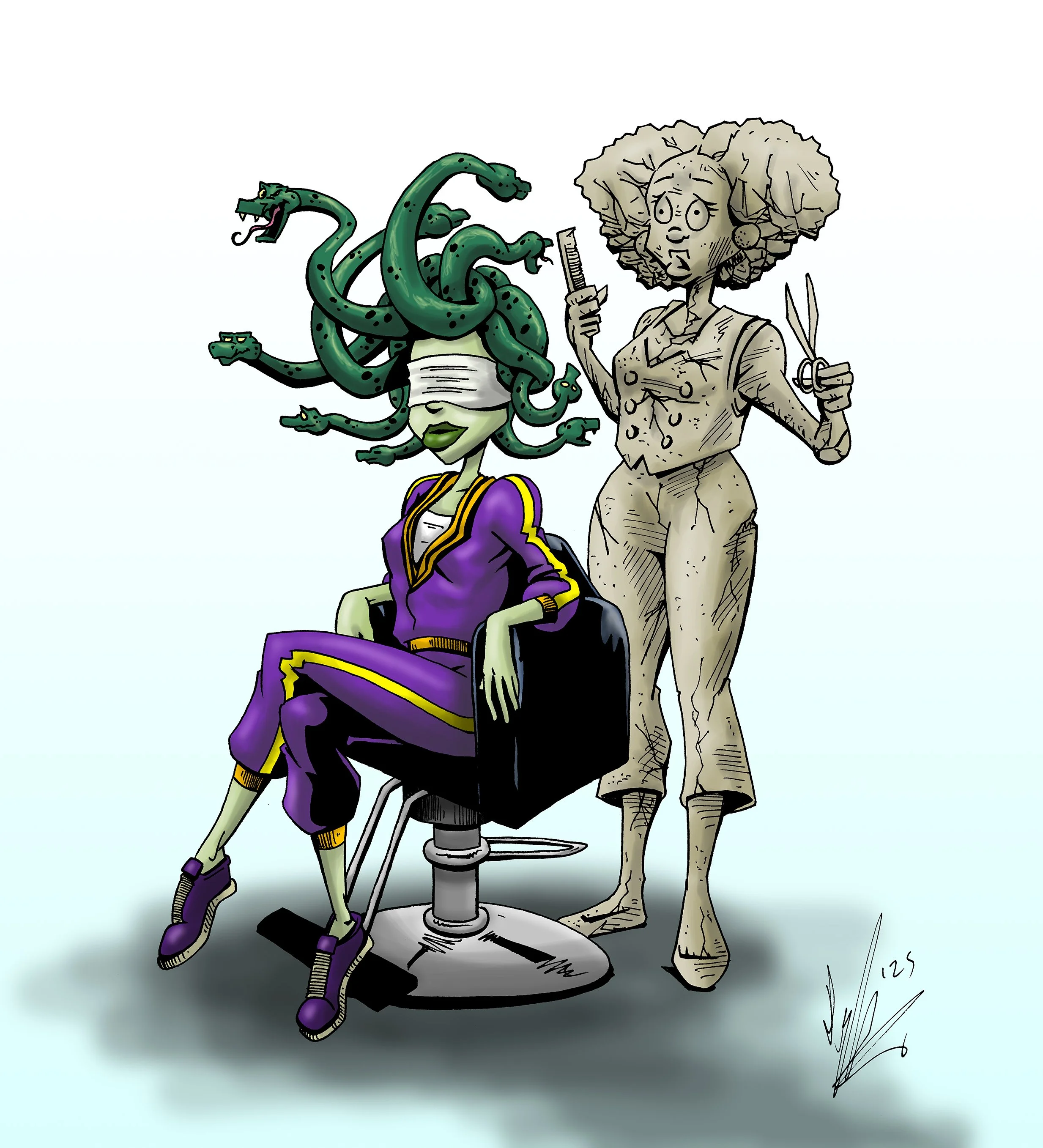 Medusa Cuts - postcard