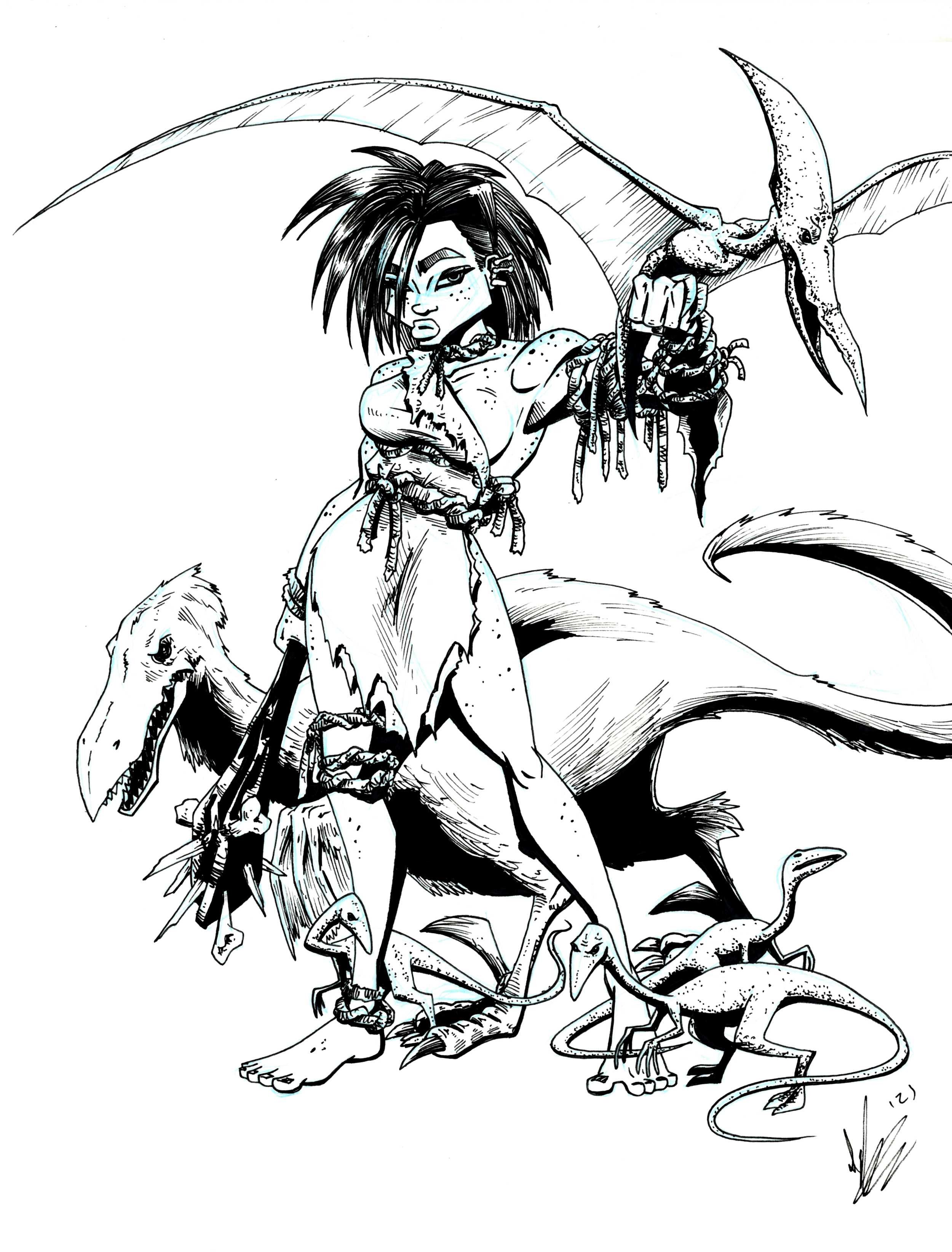 Cave Girl - original