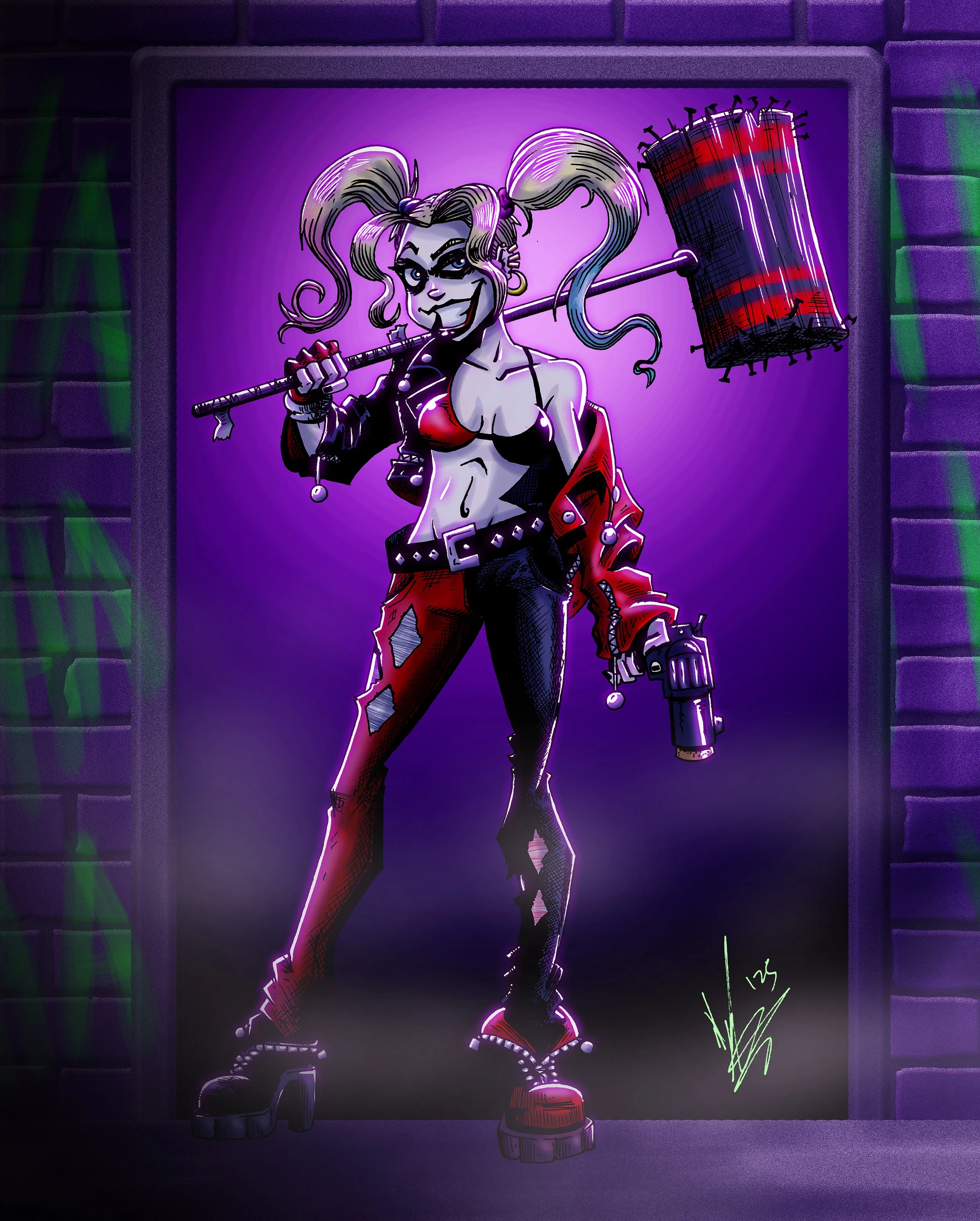 Clown Princess - postcard