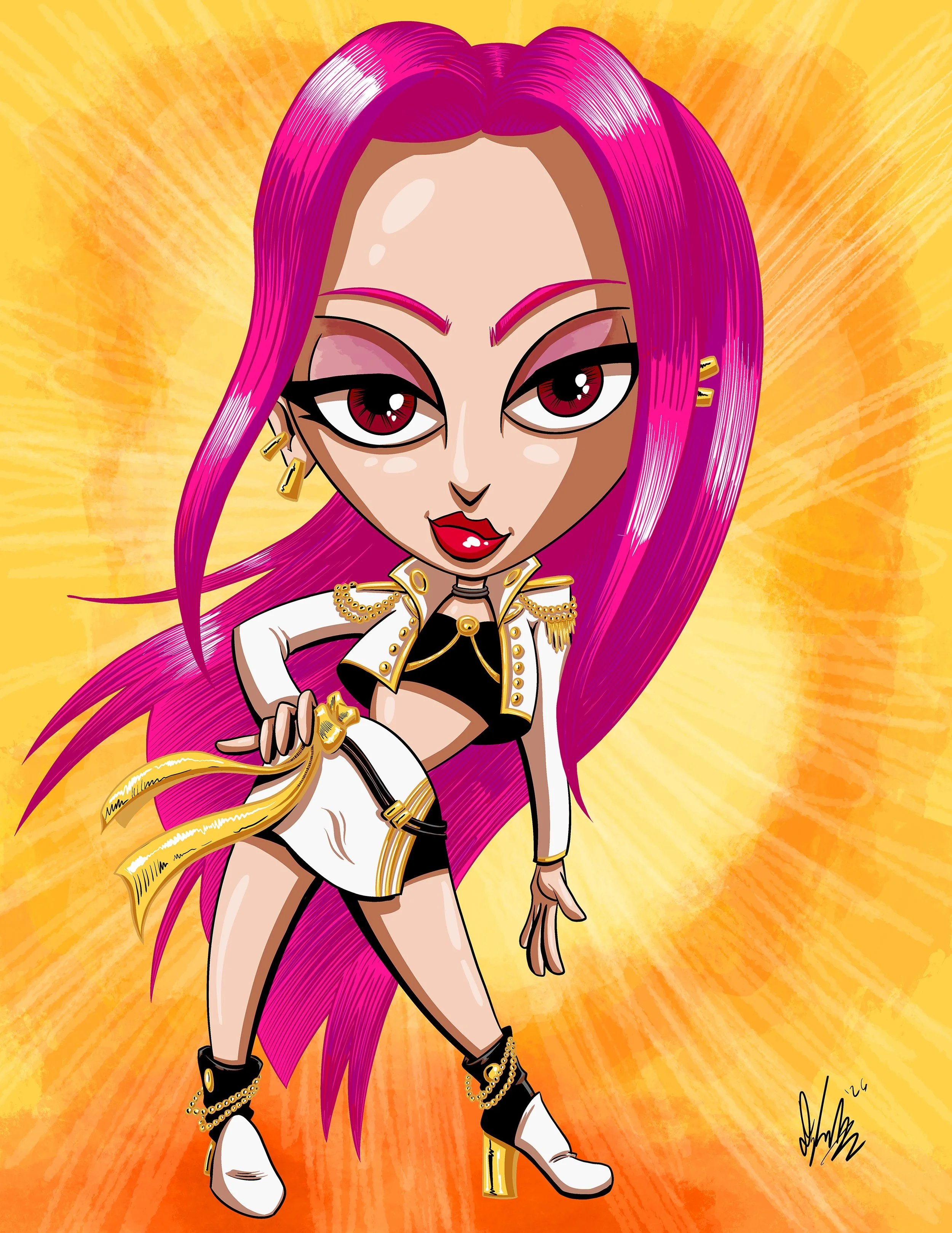 Chibi Hunter Tude - postcard