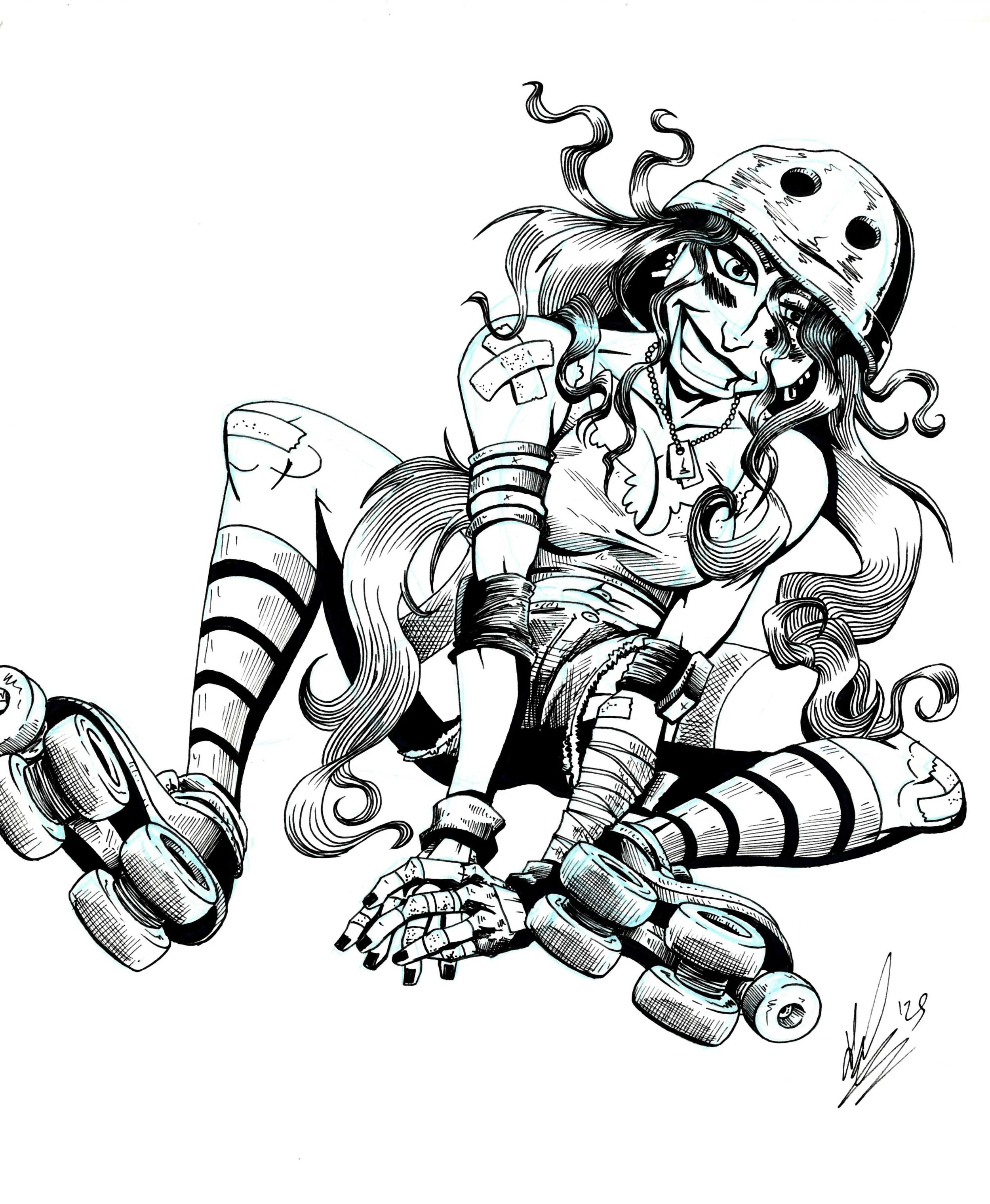 Blondie The Derby Girl - original