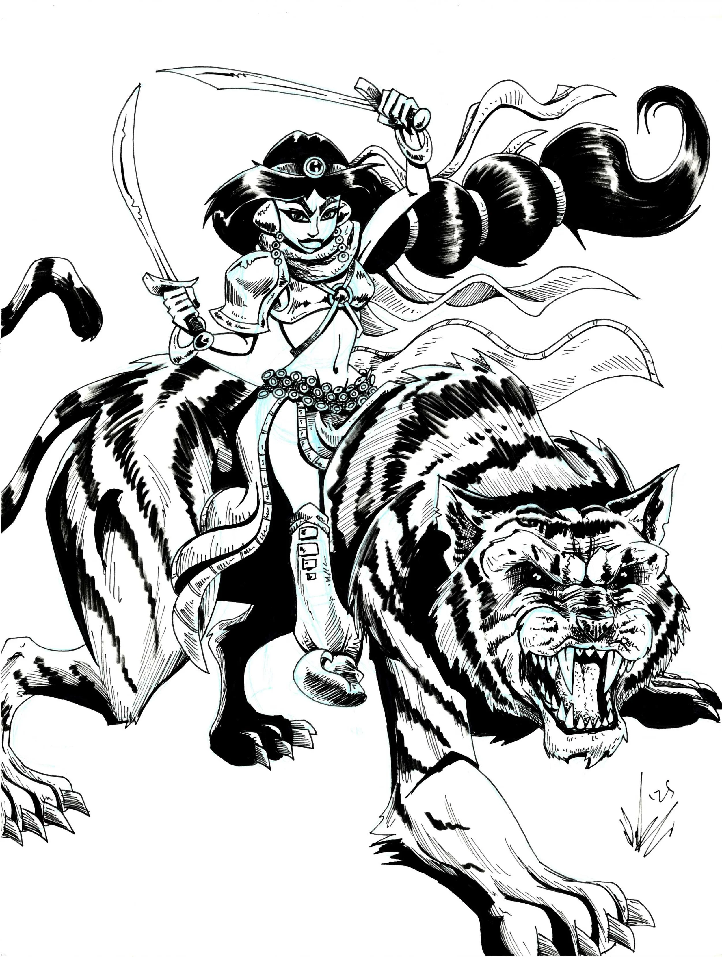 Arabian Warrior Princess  - original