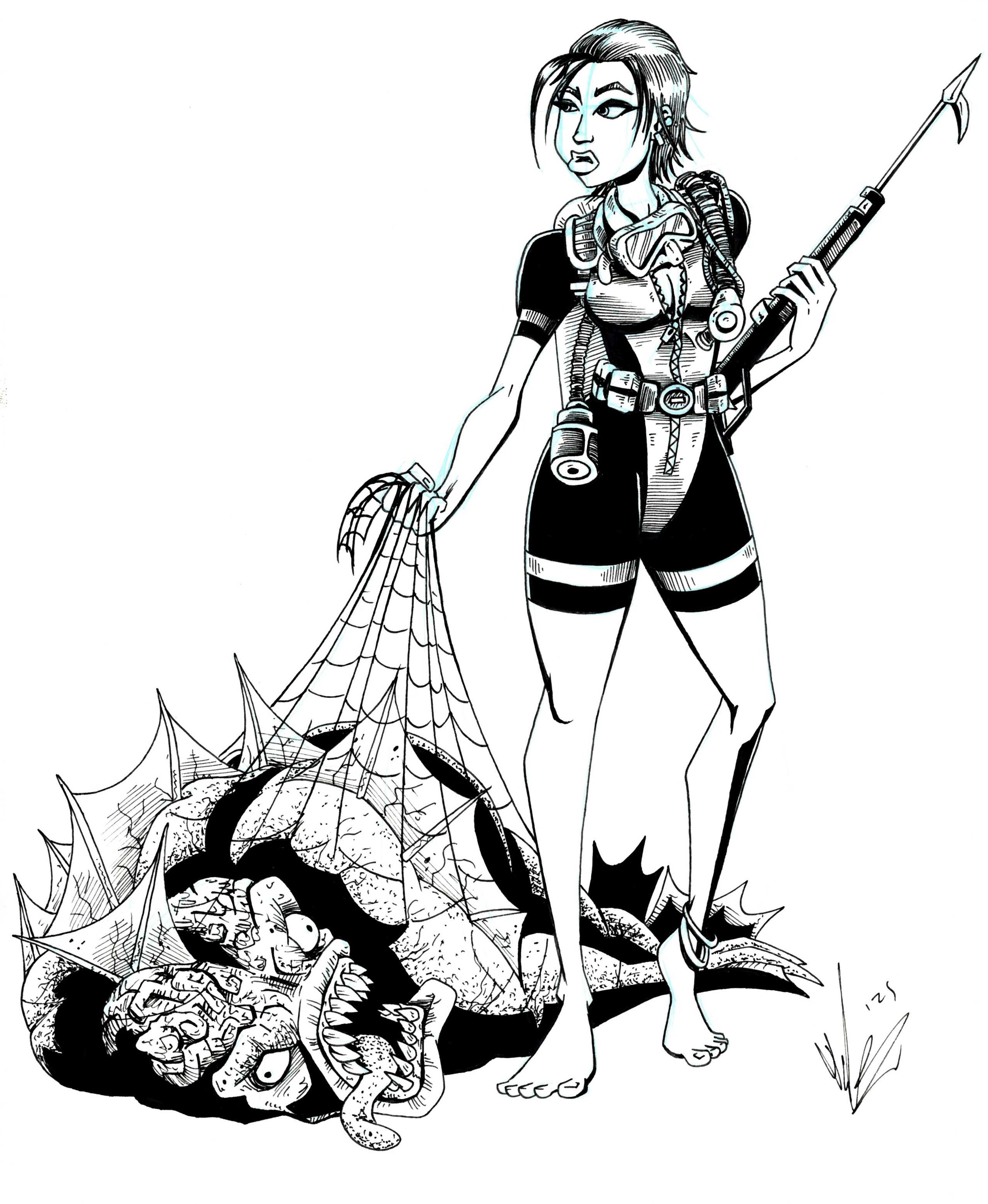 Monster Diver - original