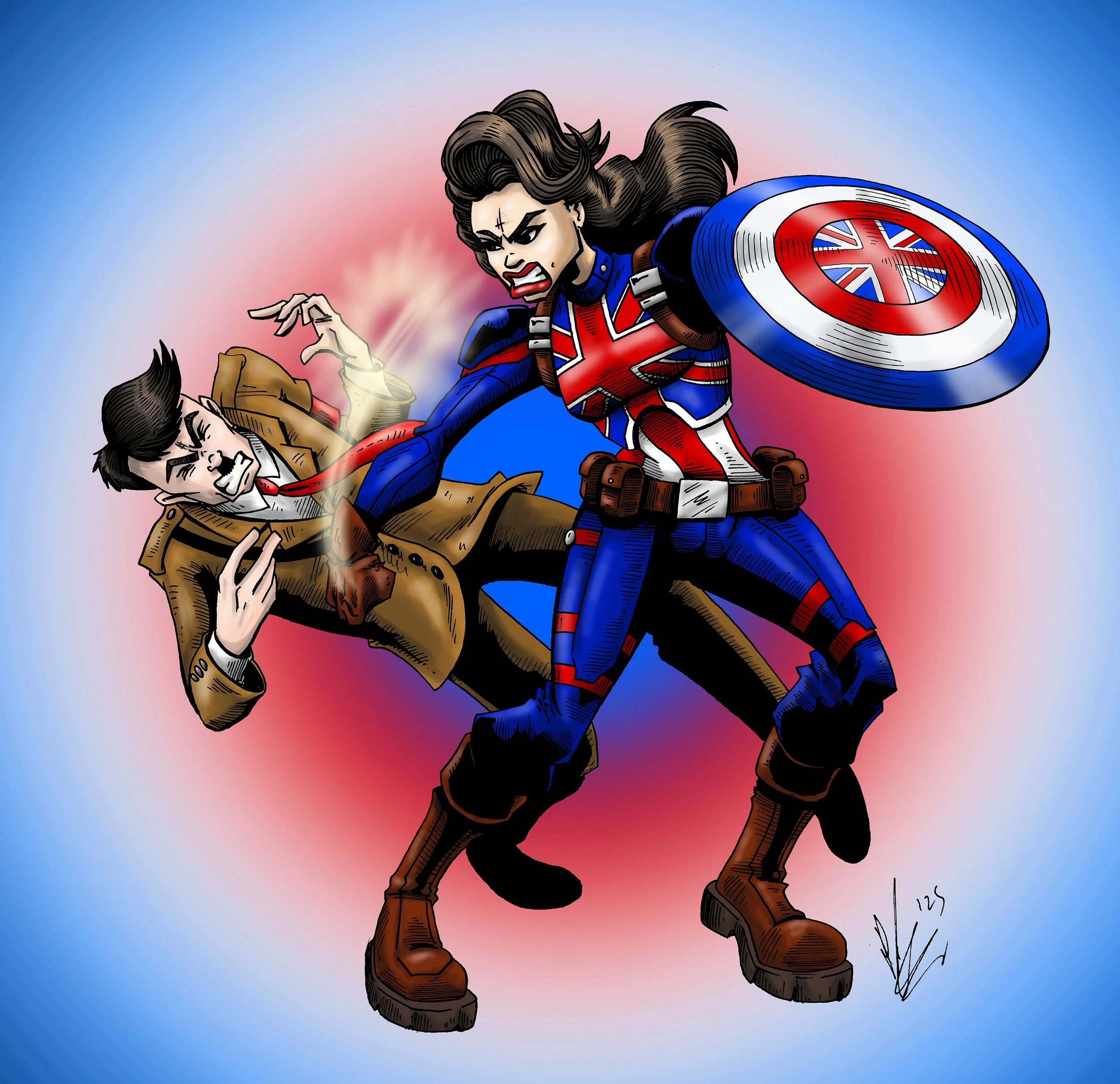 Captain Punch - postcard