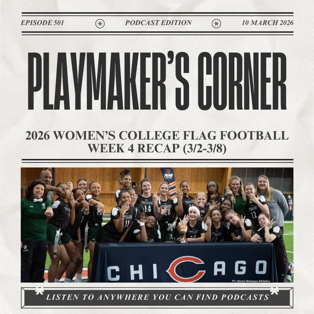 On this episode we cover a busy week 4 of the women&rsquo;s college flag football season as the majority of programs are now in the full swing of things. Episode is out anywhere you can listen to podcasts. 

#womenscollegeflagfootball #womensflagfoot