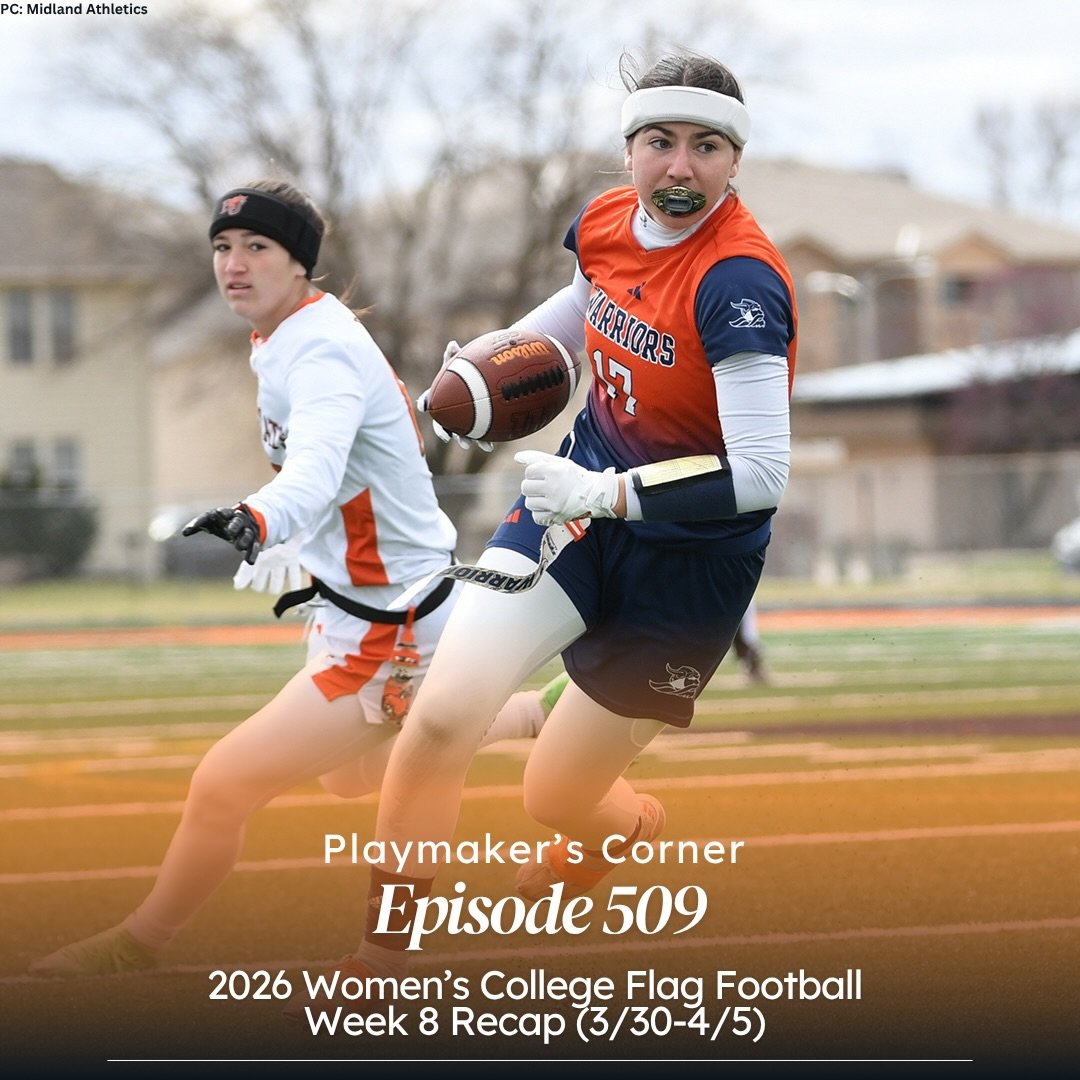 We recap week 8 of the 2026 women&rsquo;s college flag football season. Episode is out anywhere you can listen to podcasts. 

#playmakerscorner #womenscollegeflagfootball #womensflagfootball #PMCfam