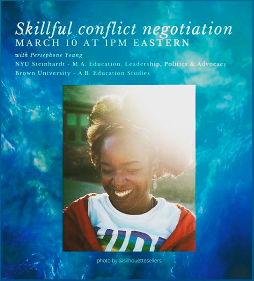 Skillful Conflict Negotiation, Community Workshop (3/2021)