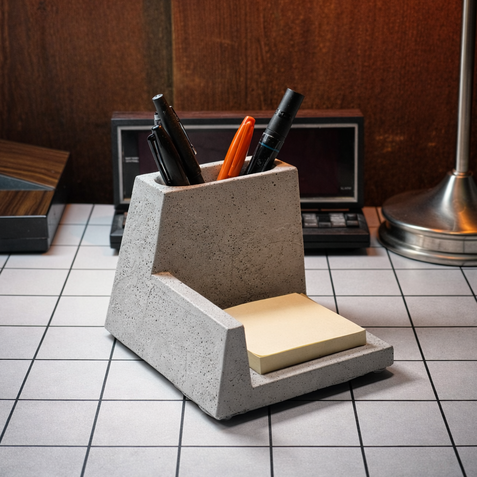 concrete desk organizers