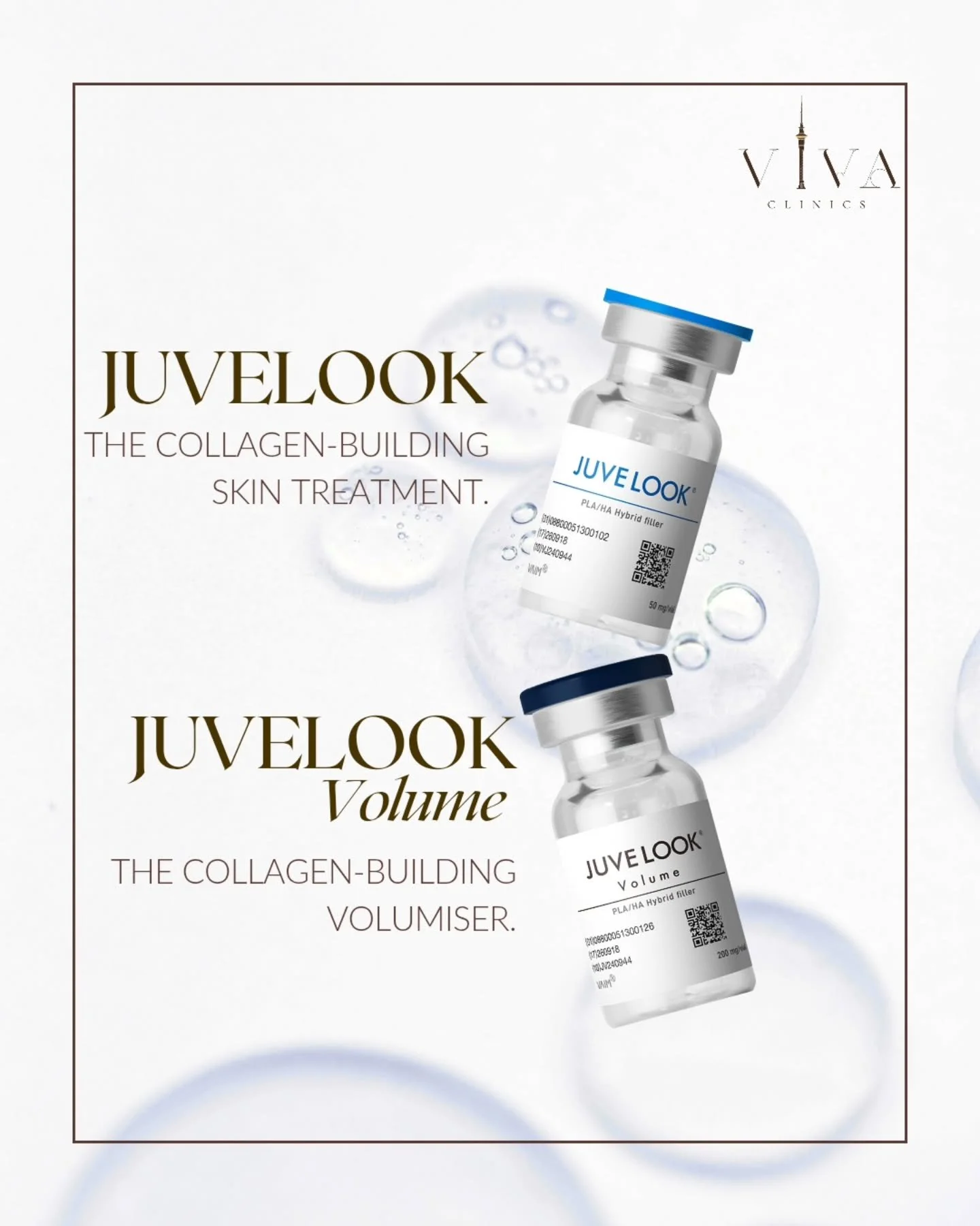 Juvelook &amp; Juvelook Volume

Not all injectables are created equal.
Juvelook combines HA and PDLLA in a synergistic formula to hydrate instantly and stimulate collagen, improving skin texture, firmness, and radiance over time.
Juvelook Volume uses